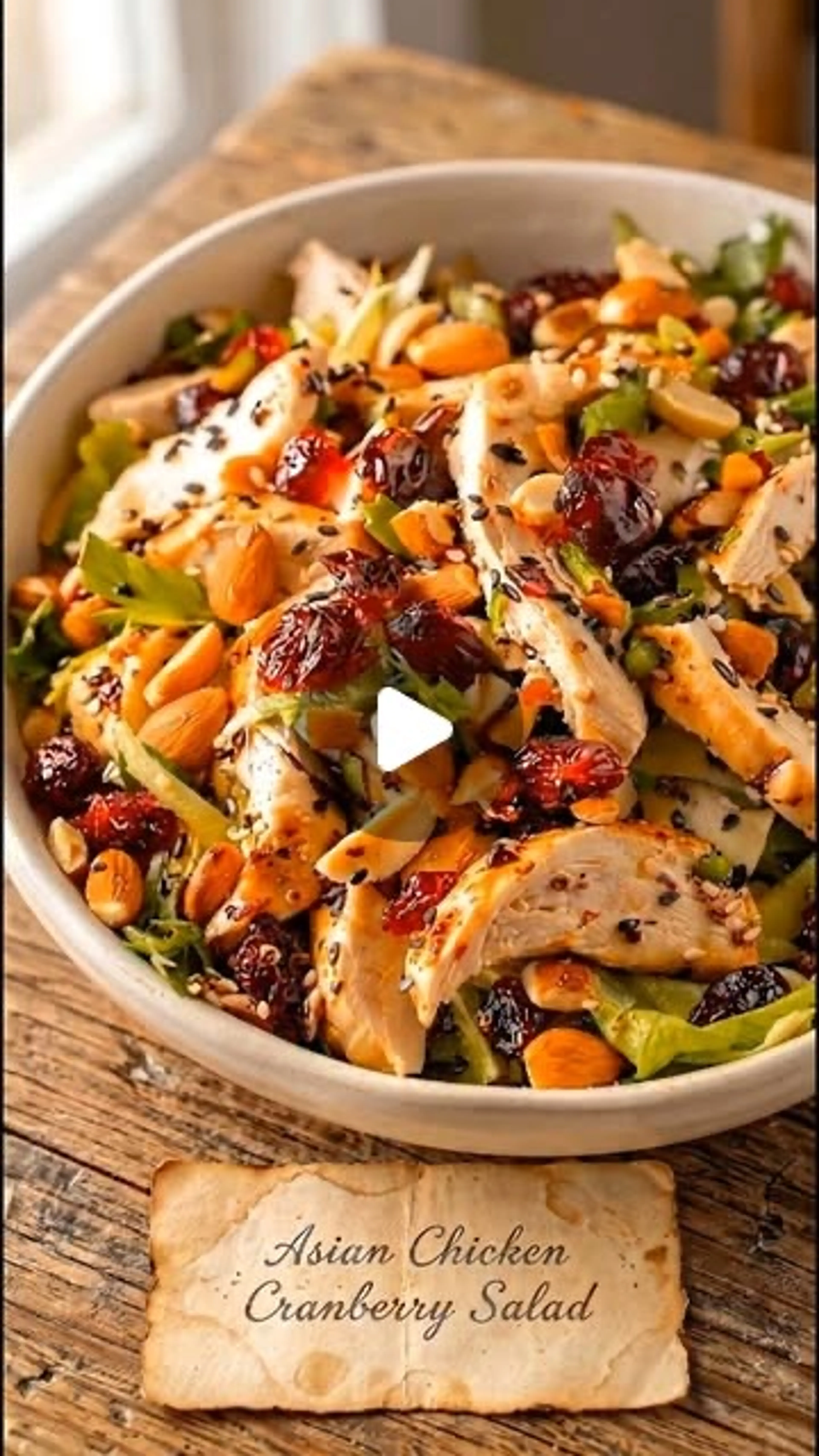 Asian Chicken Cranberry Salad