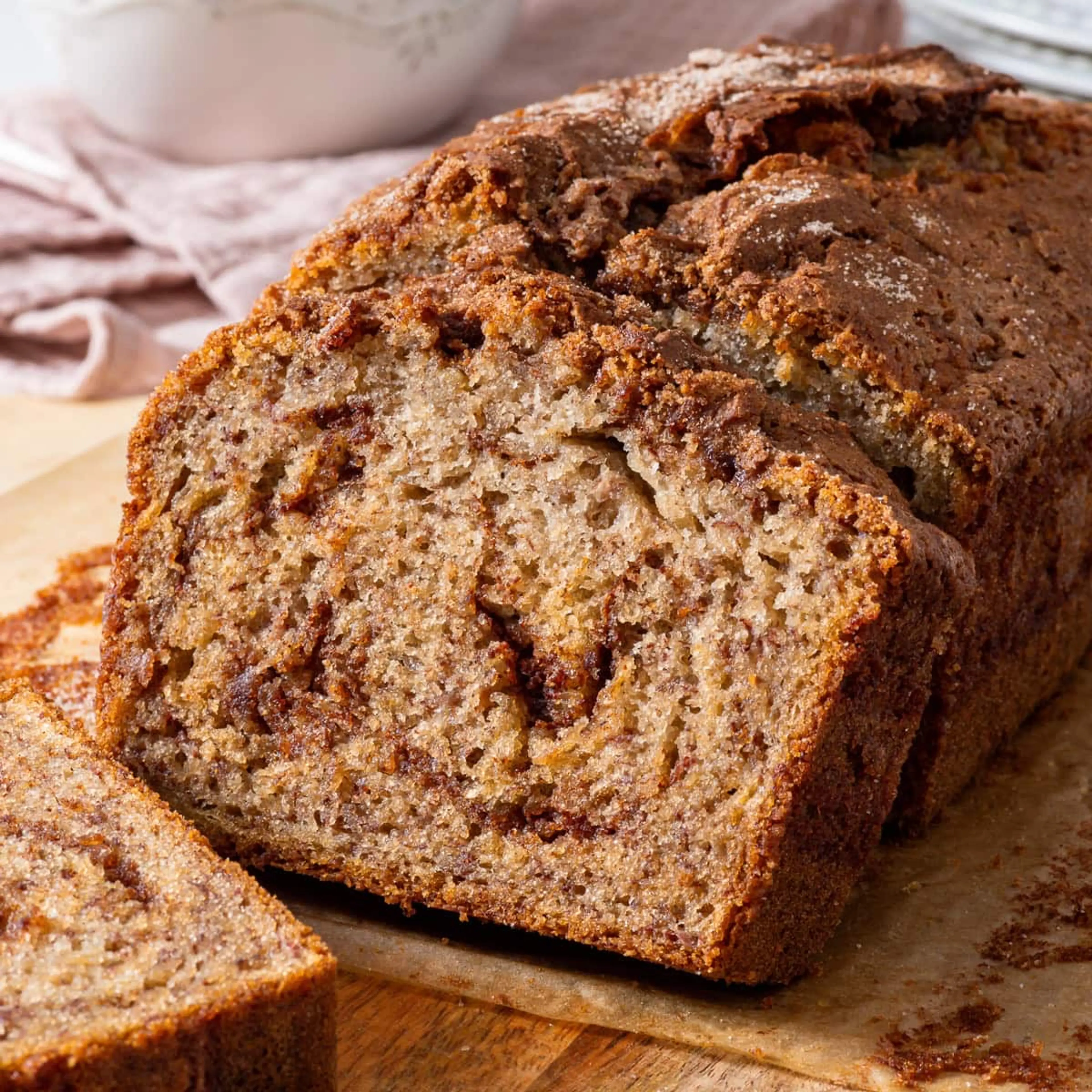 Gluten Free Cinnamon Swirl Banana Bread