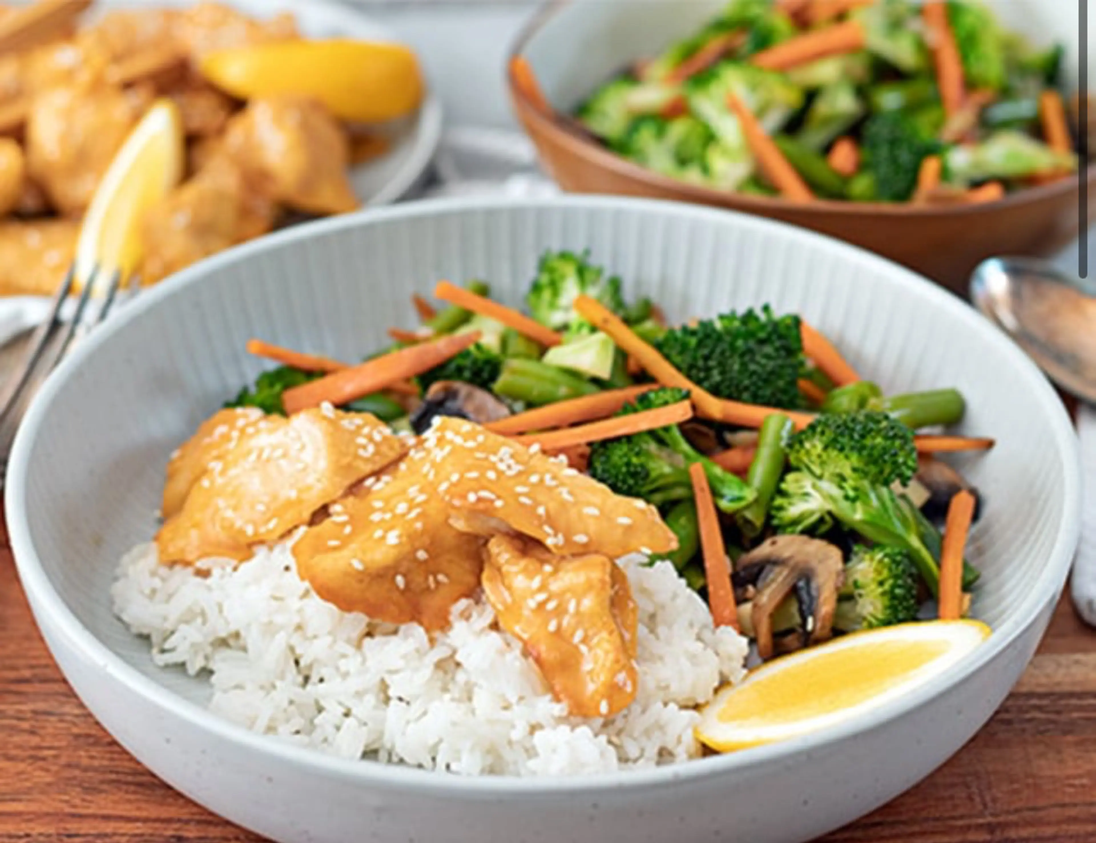 Friday night sticky lemon chicken