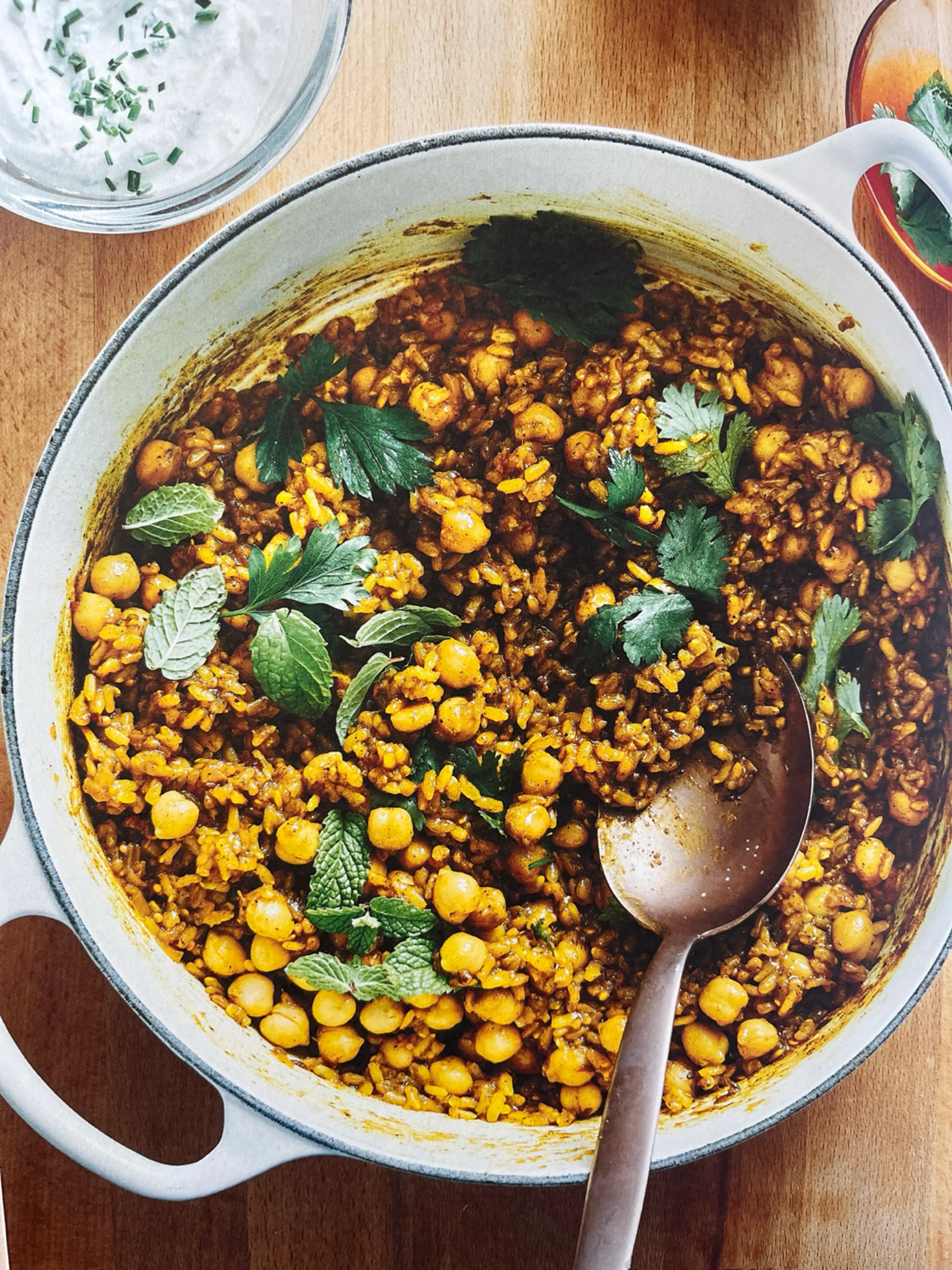 Spiced Brown Rice with Chickpeas