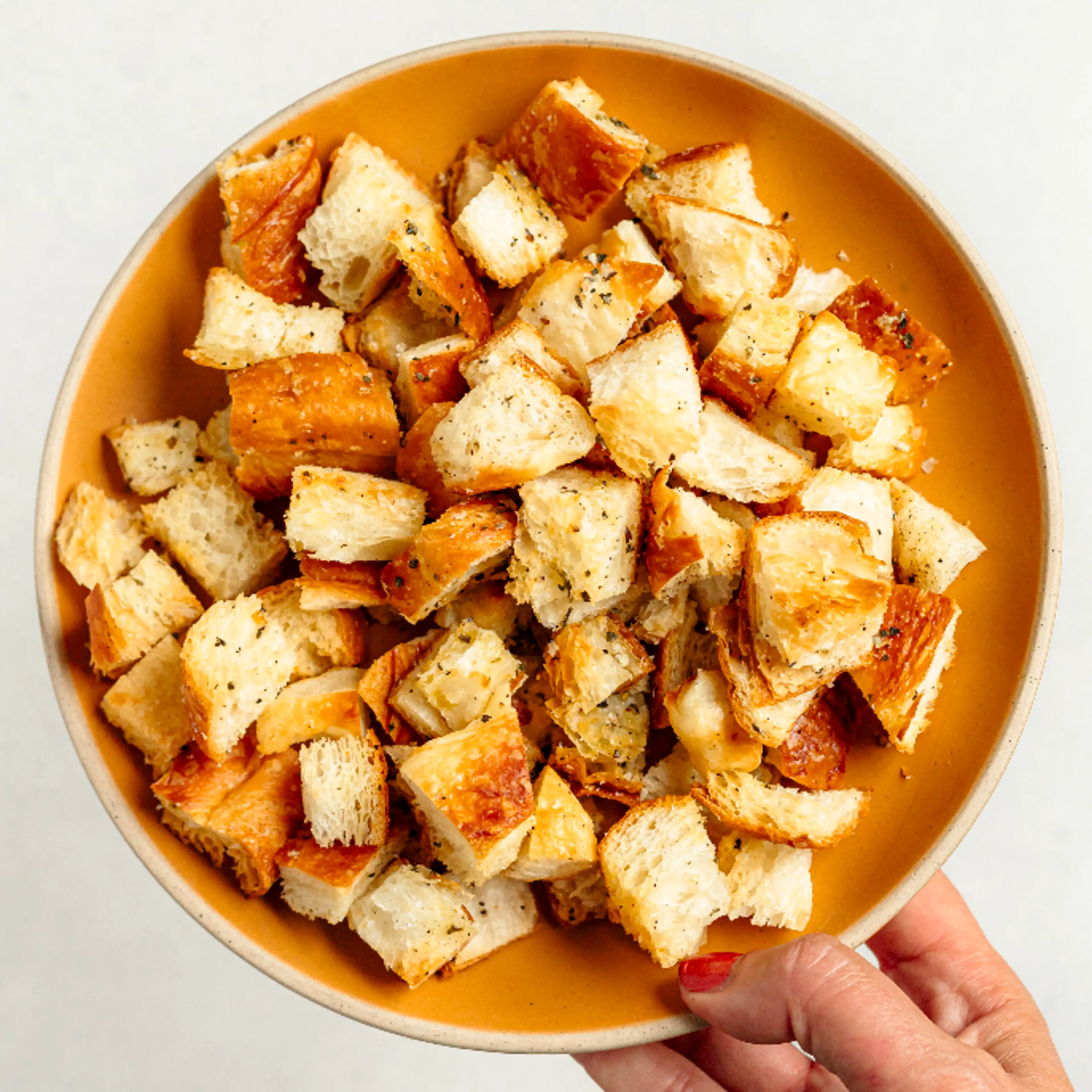 Toasted Croissant Croutons