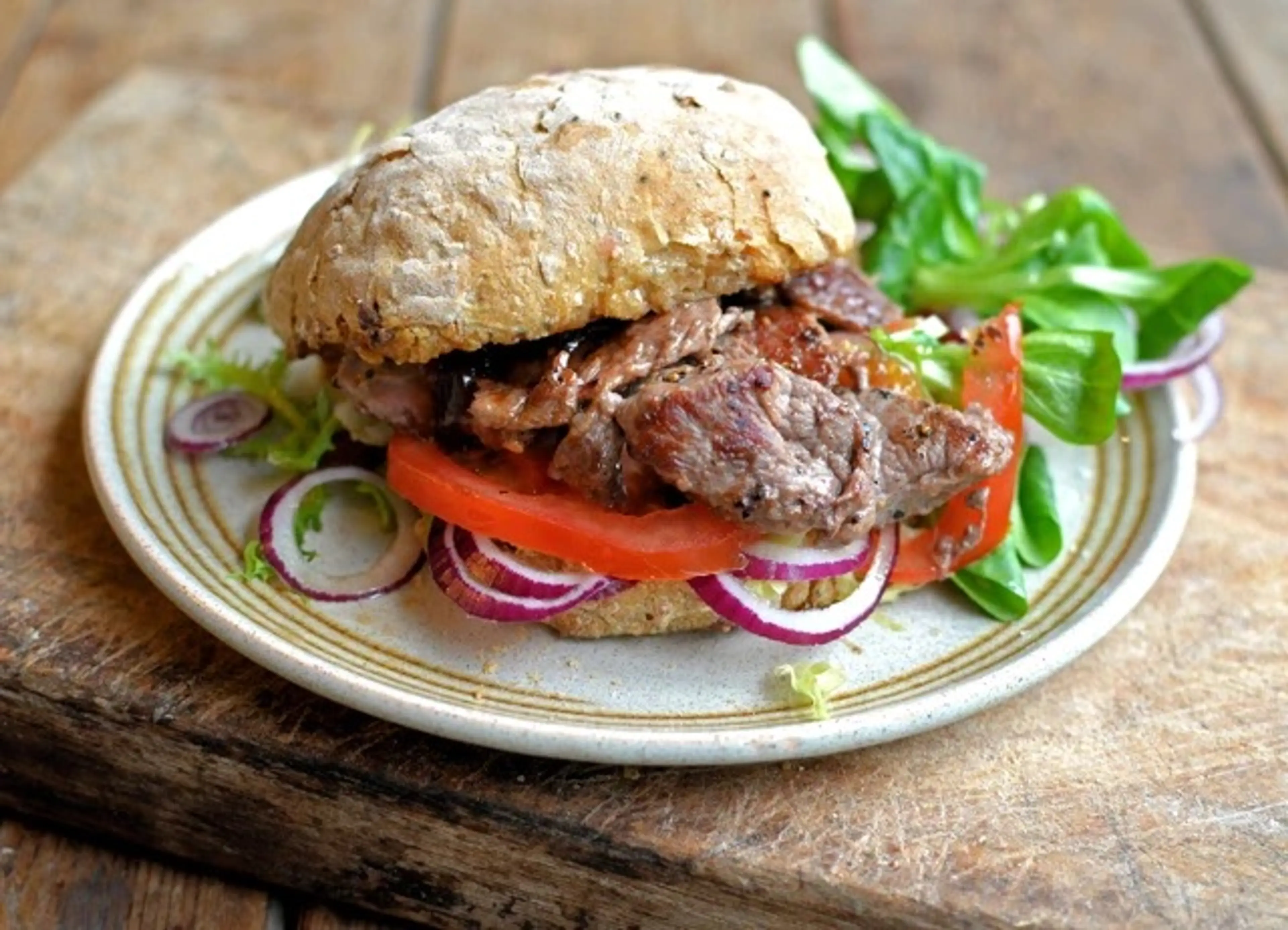 Lamb Steak Sandwiches with Onion Jam