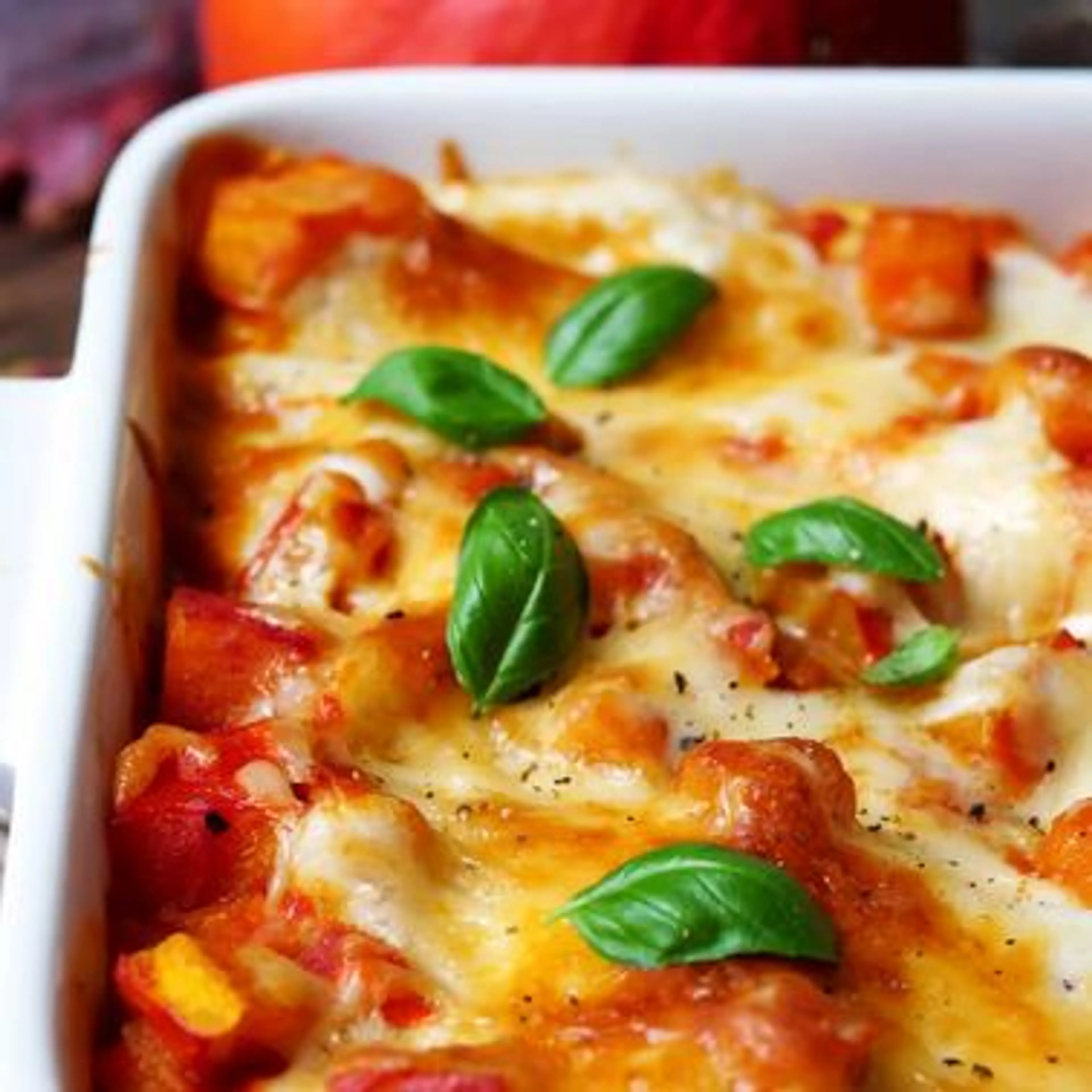 Kürbis-Feta Lasagne