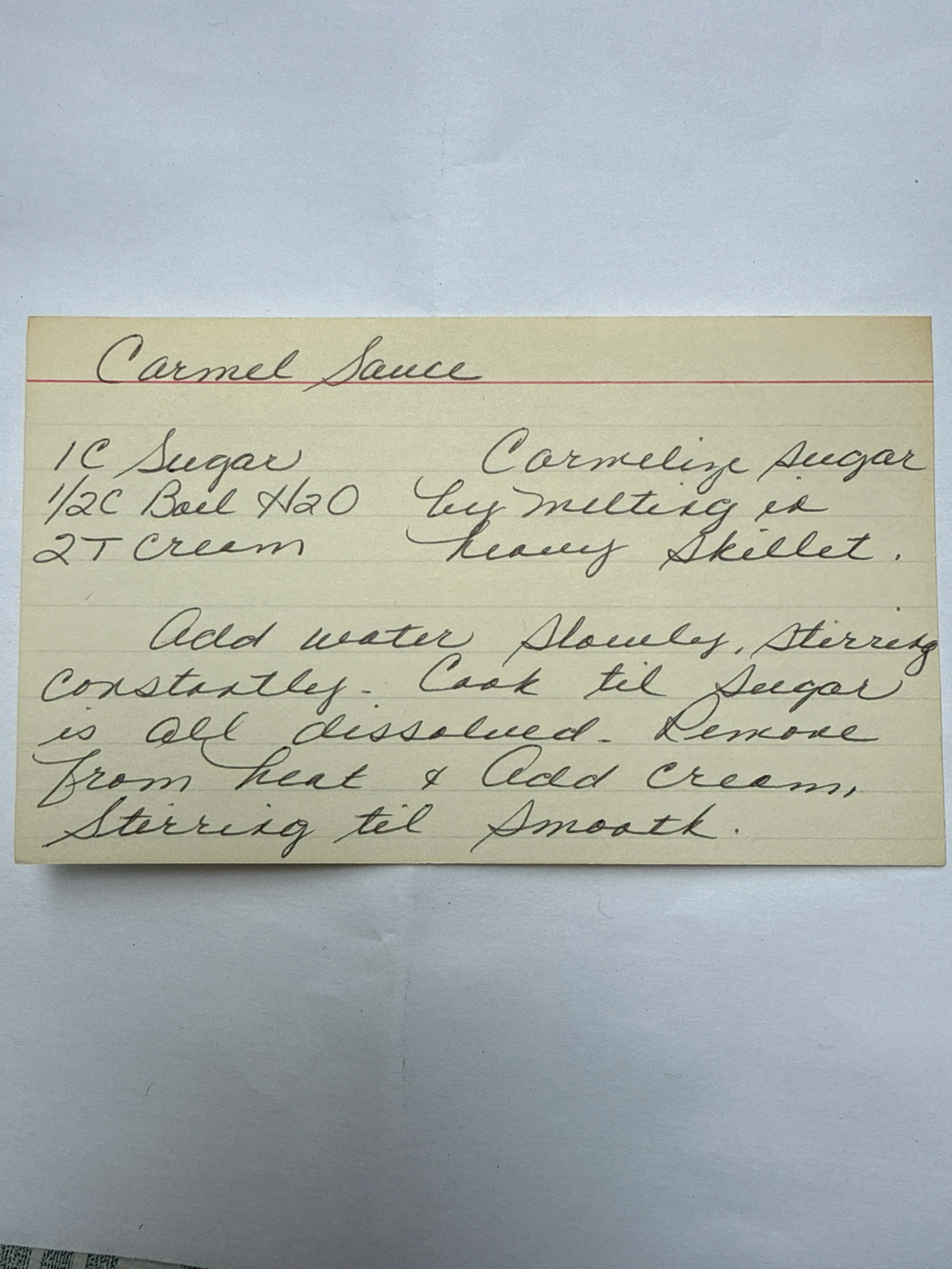 Caramel Sauce