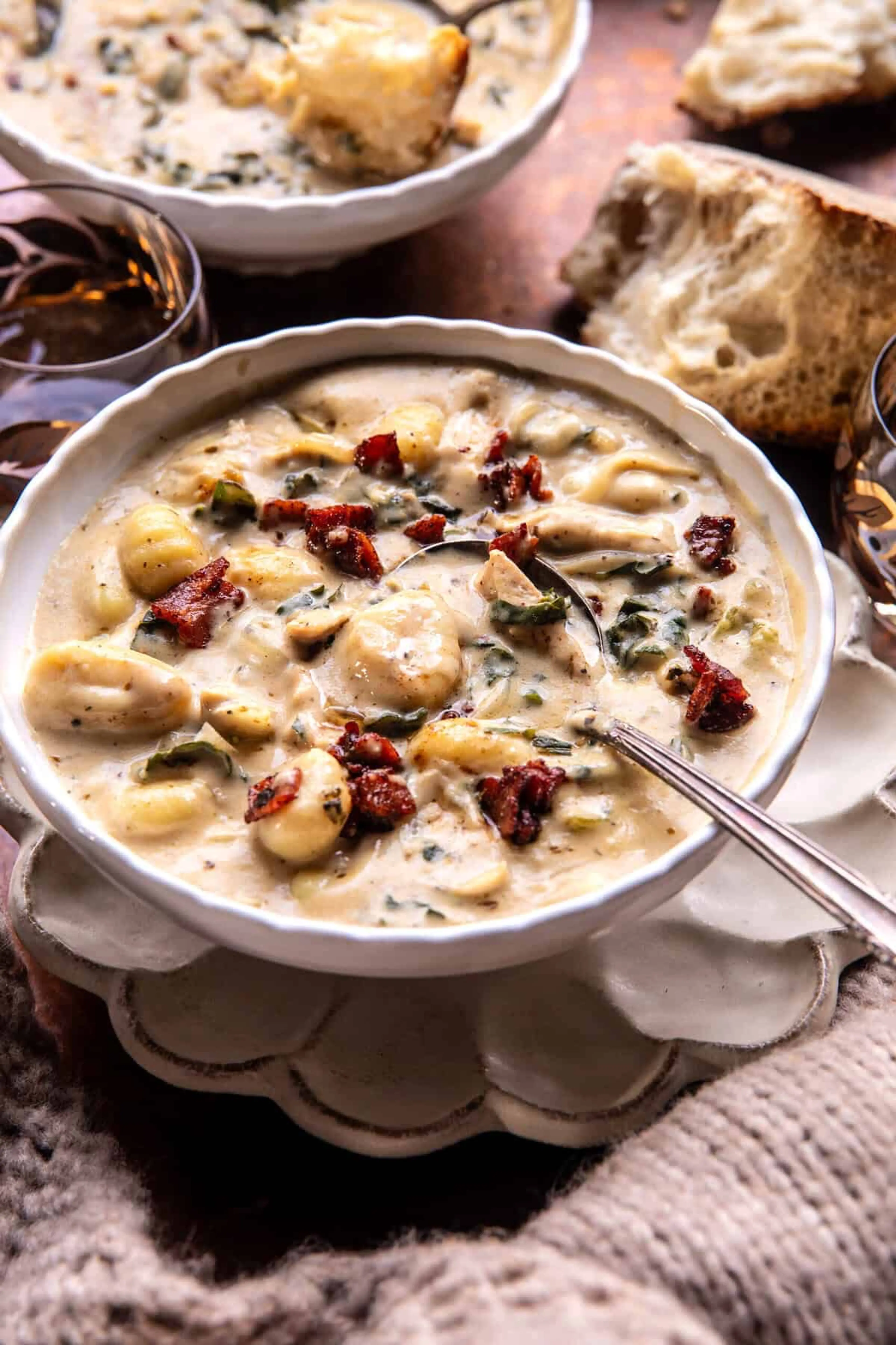 Creamy Spicy Chicken Gnocchi Soup