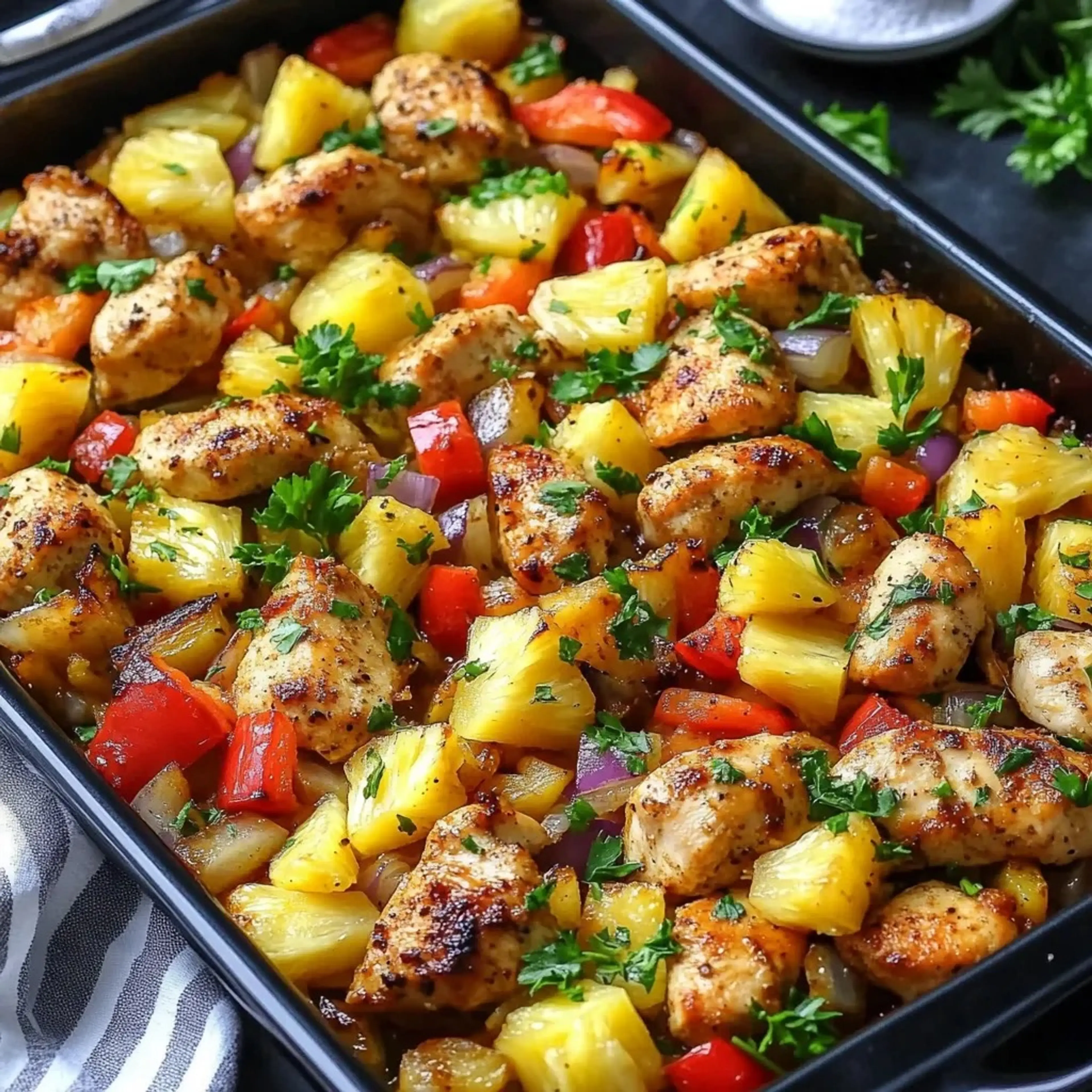 Hawaiian Chicken Sheet Pan