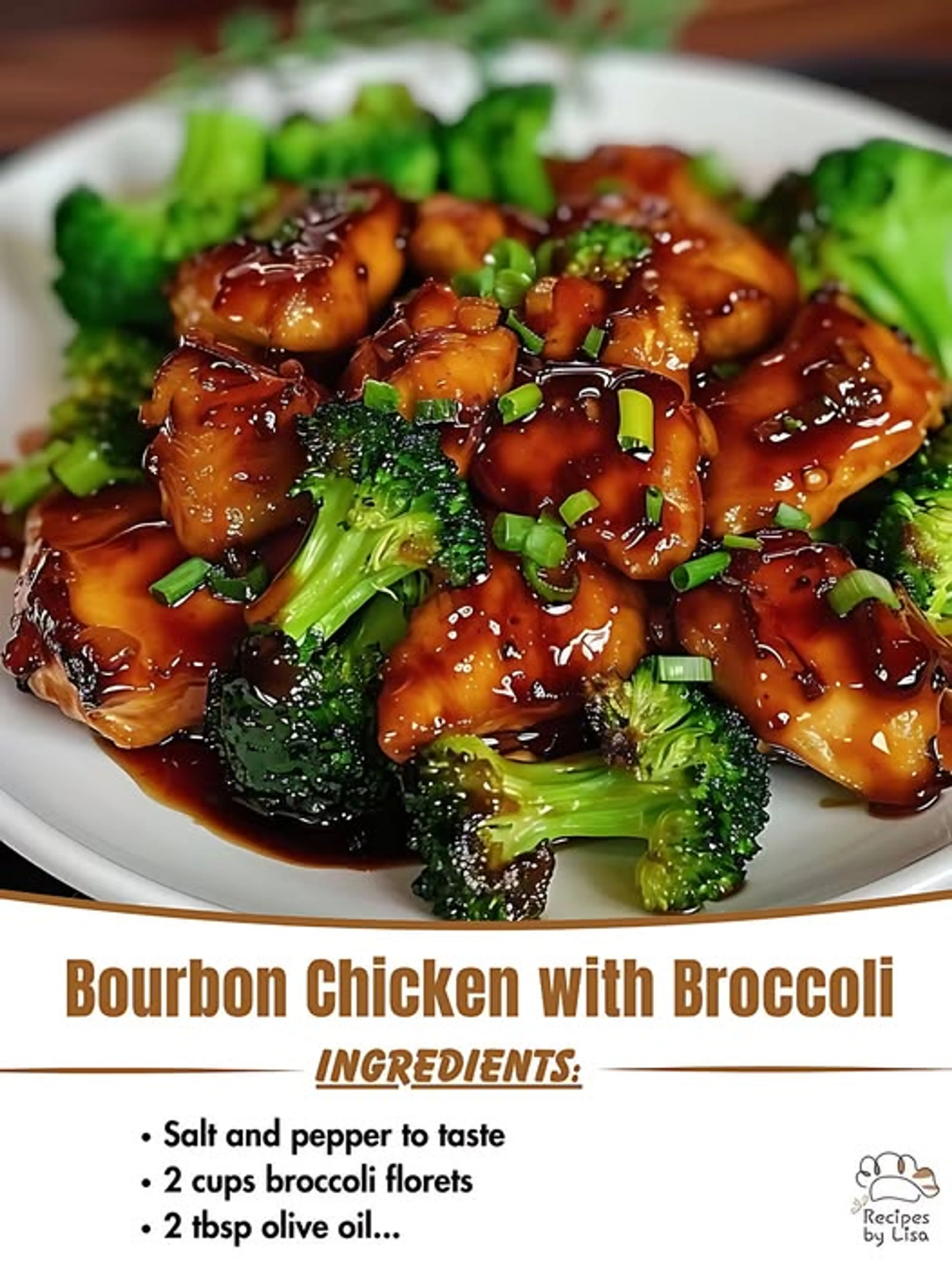 Bourbon Chicken with Broccoli