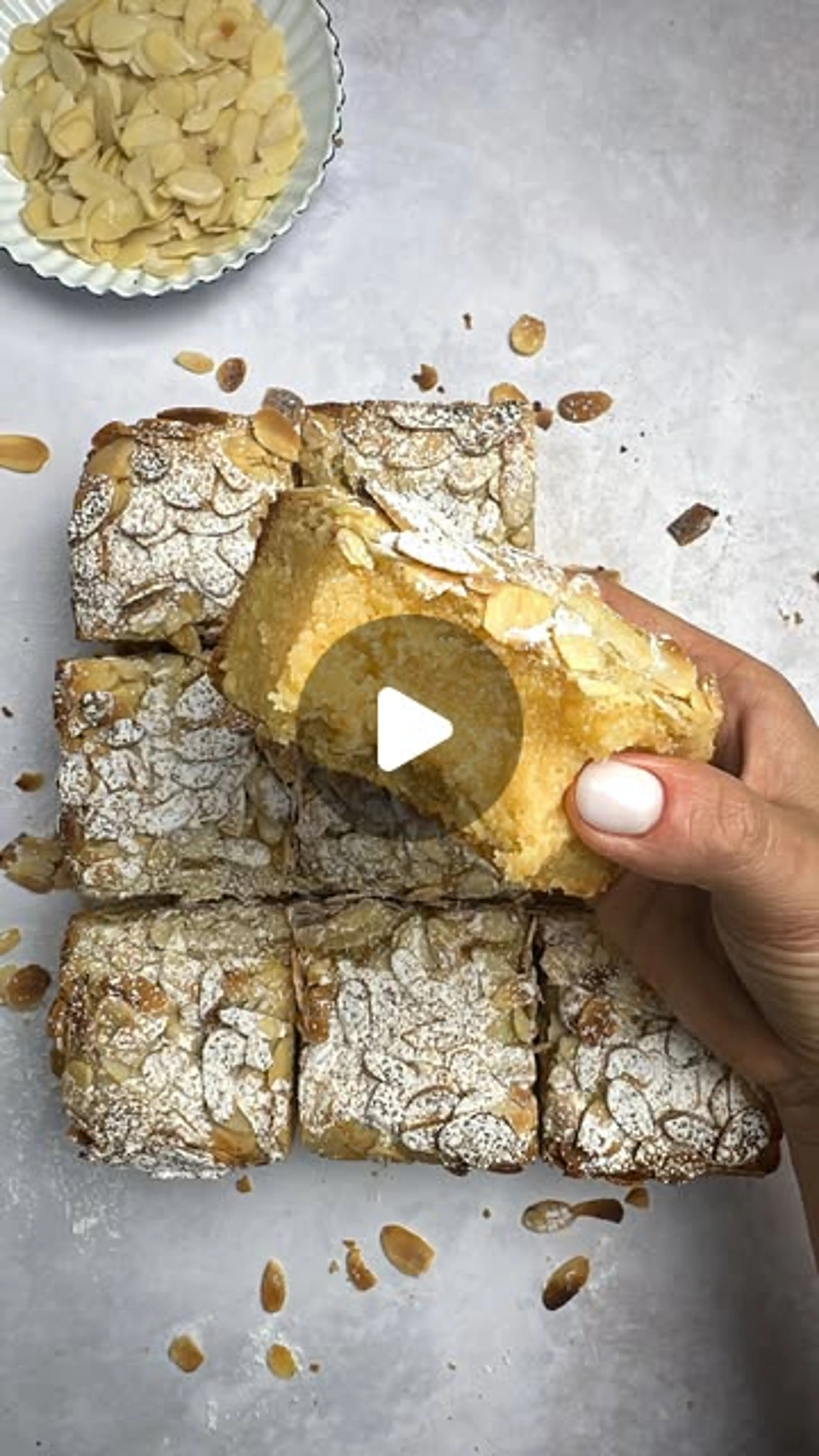Almond Croissant Blondies