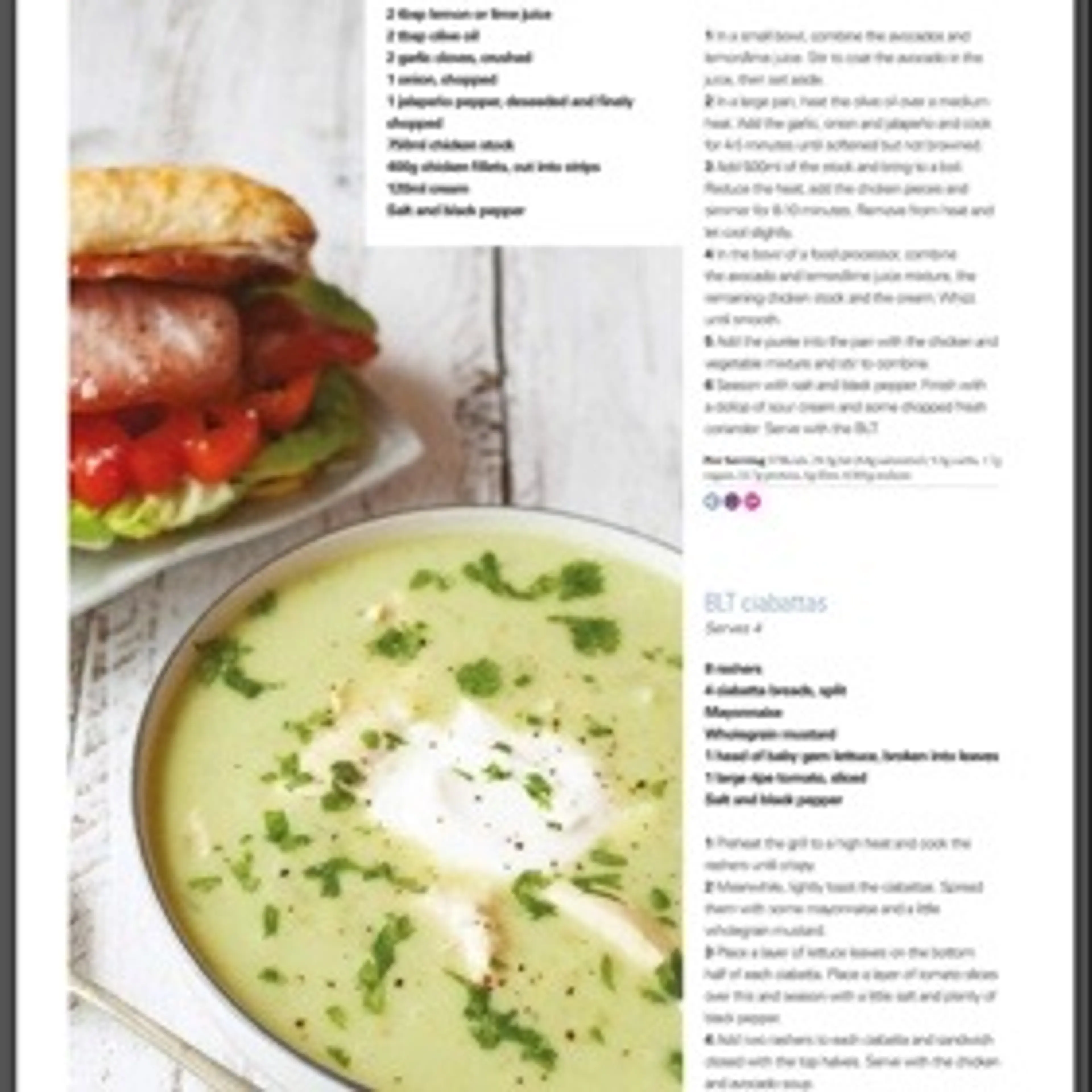 BLT ciabattas