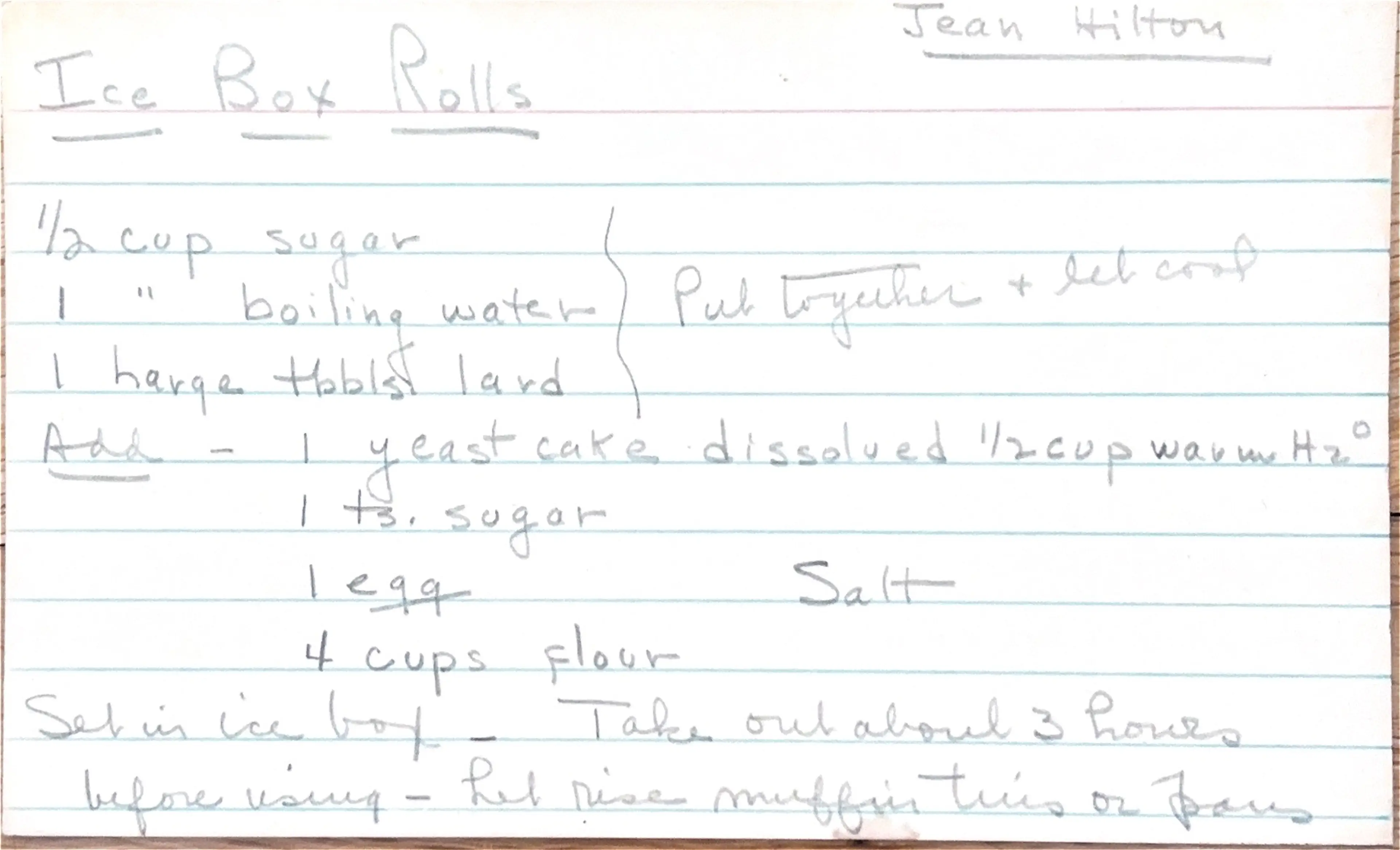 Ice Box Rolls