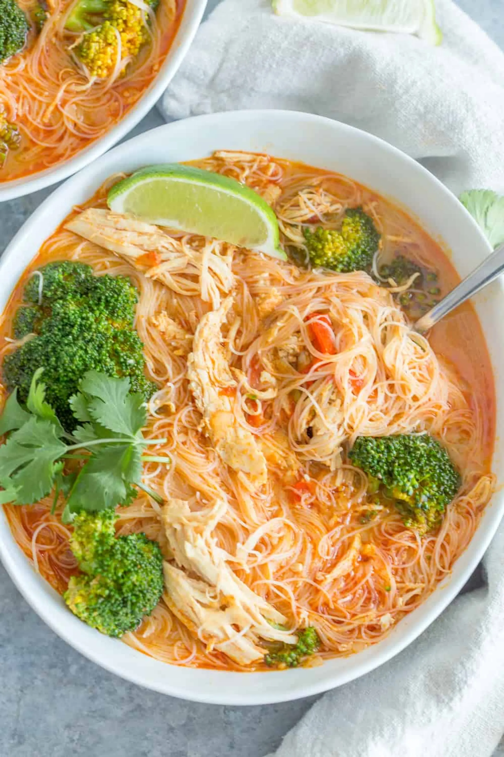 Instant Pot Coconut Curry Chicken Noodle Soup