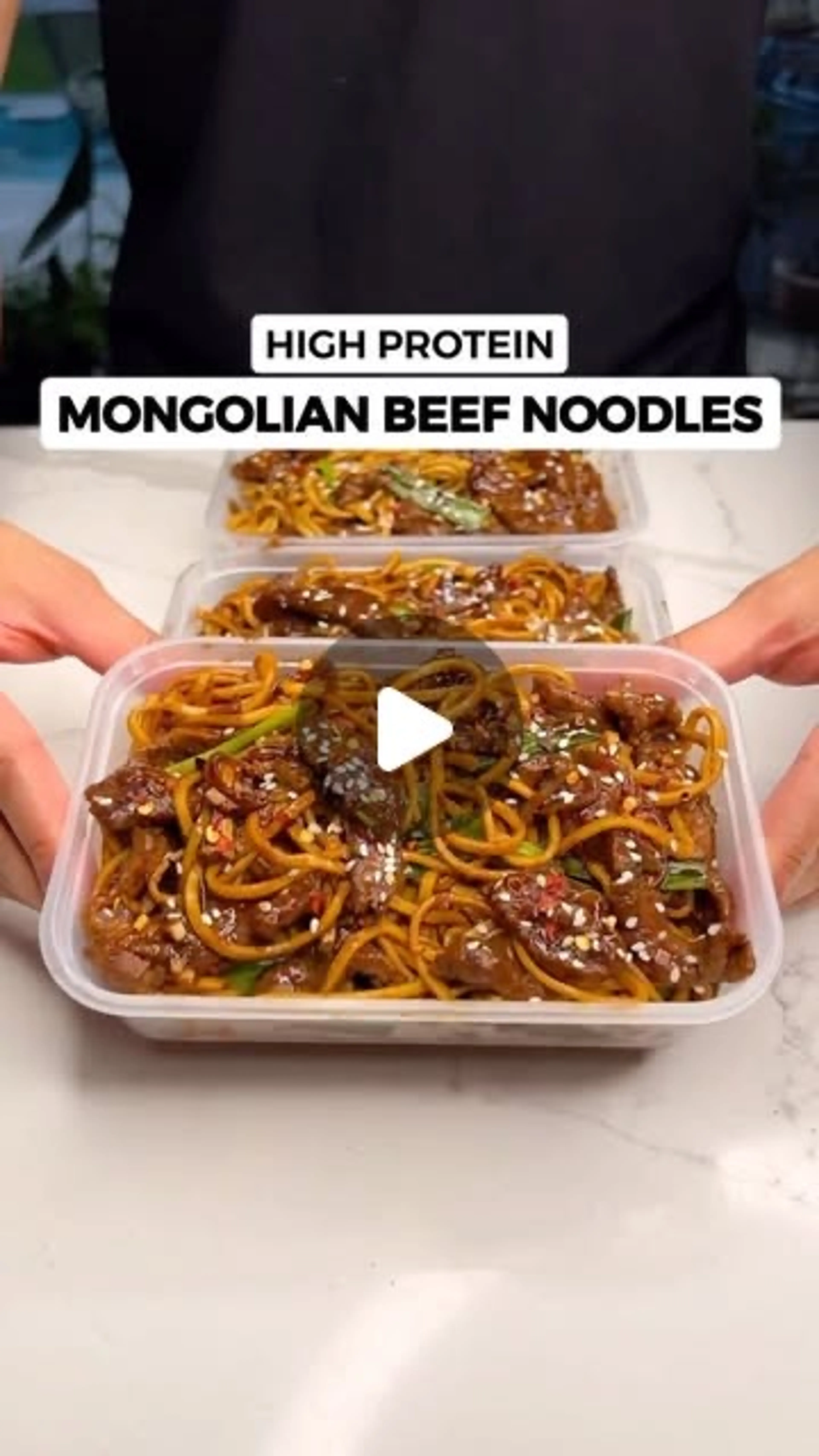 High Protein Mongolian Beef Noodles! All for 471 Calories