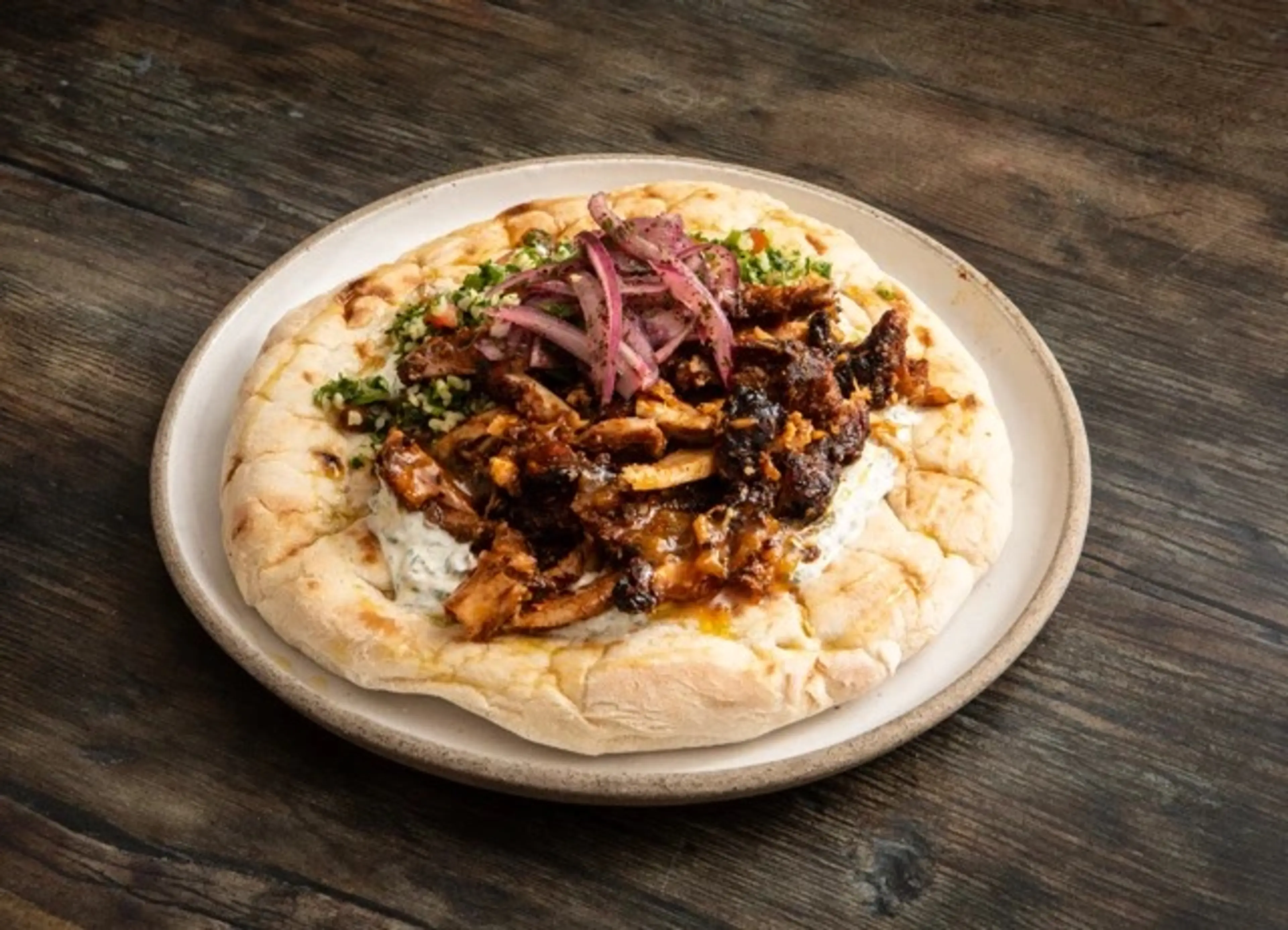Apricot & Chipotle Glazed Chicken Shawarma