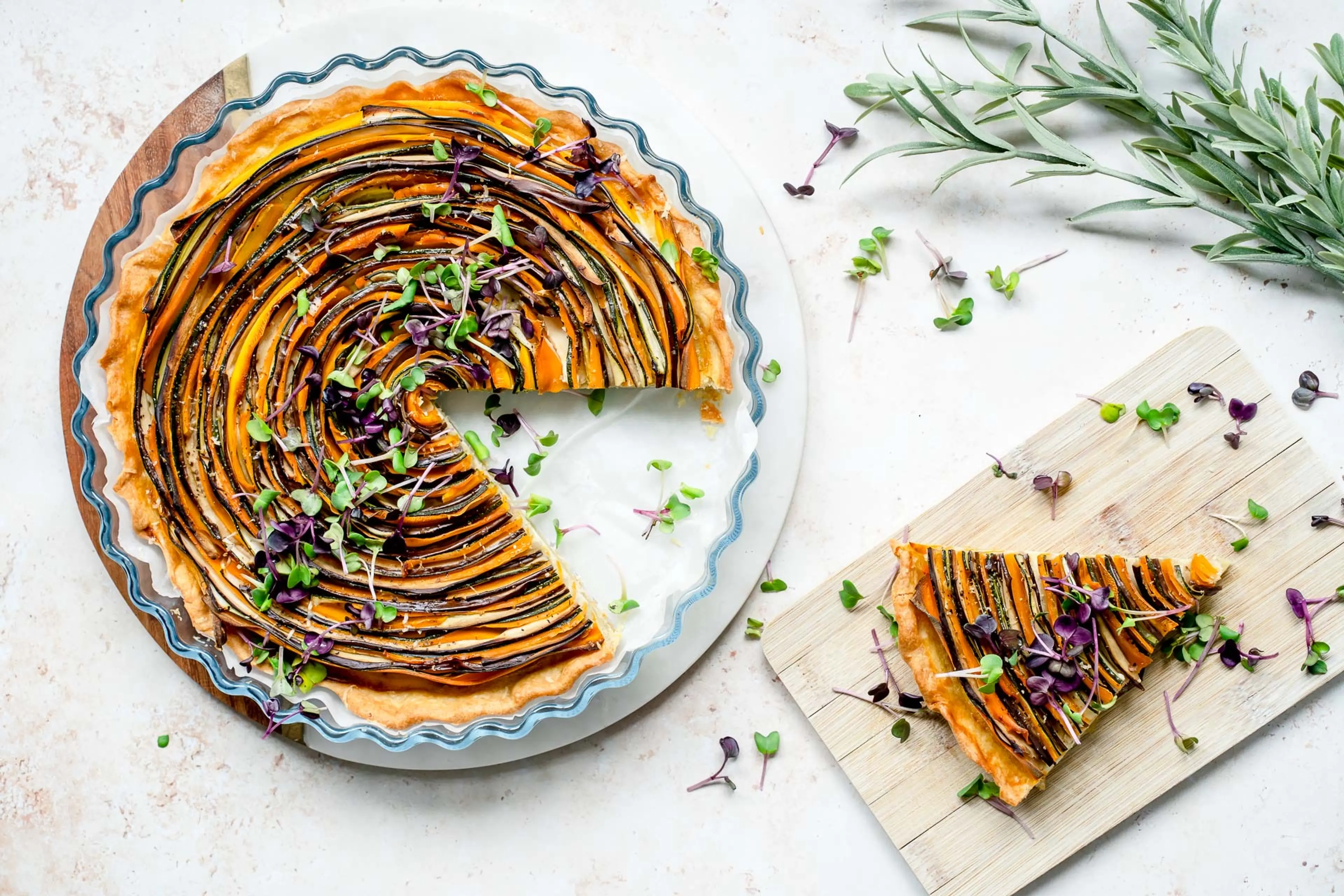 Spiral Vegetable Tart