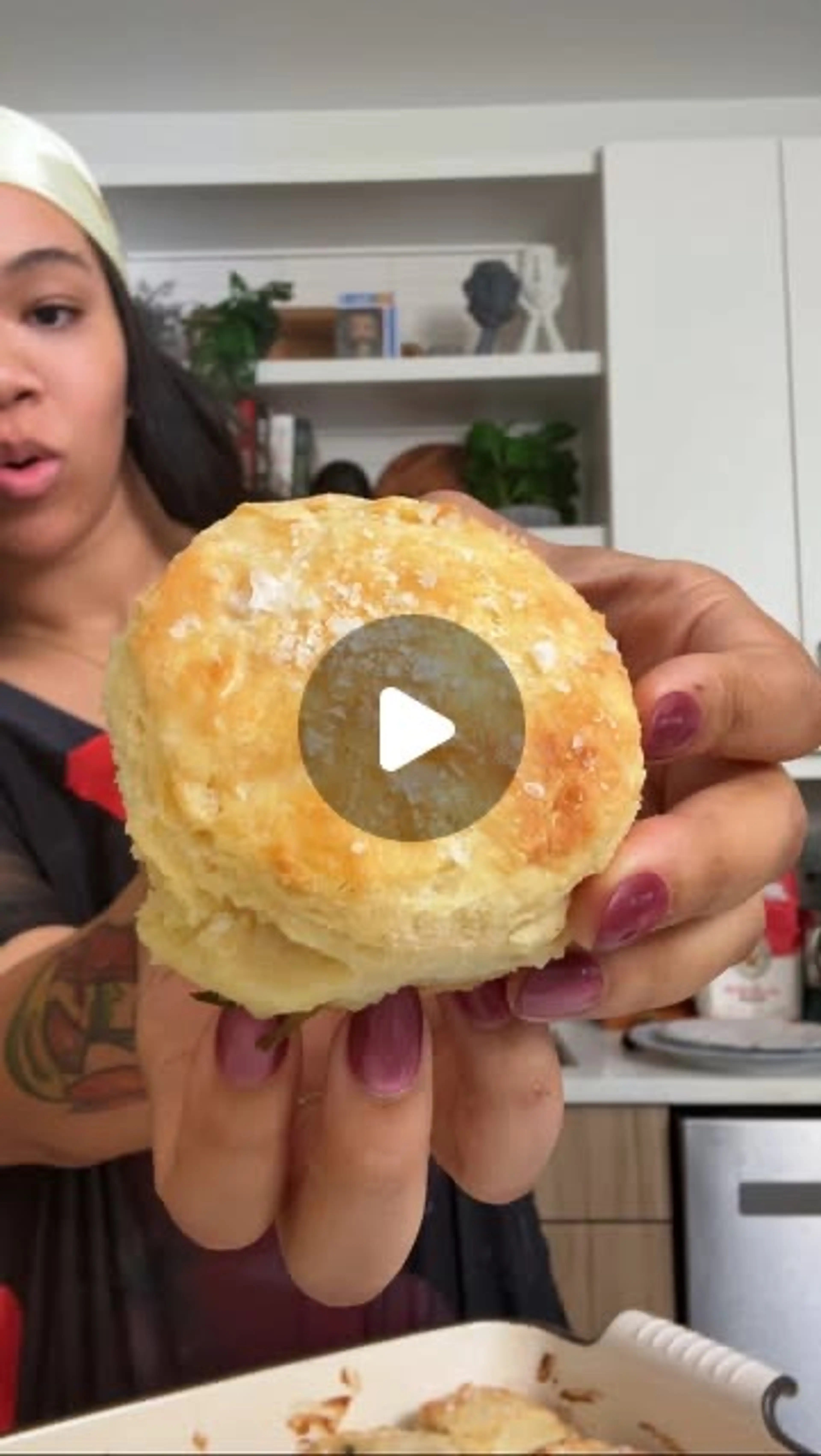 Homemade Salt & Chive Buttermilk Biscuits