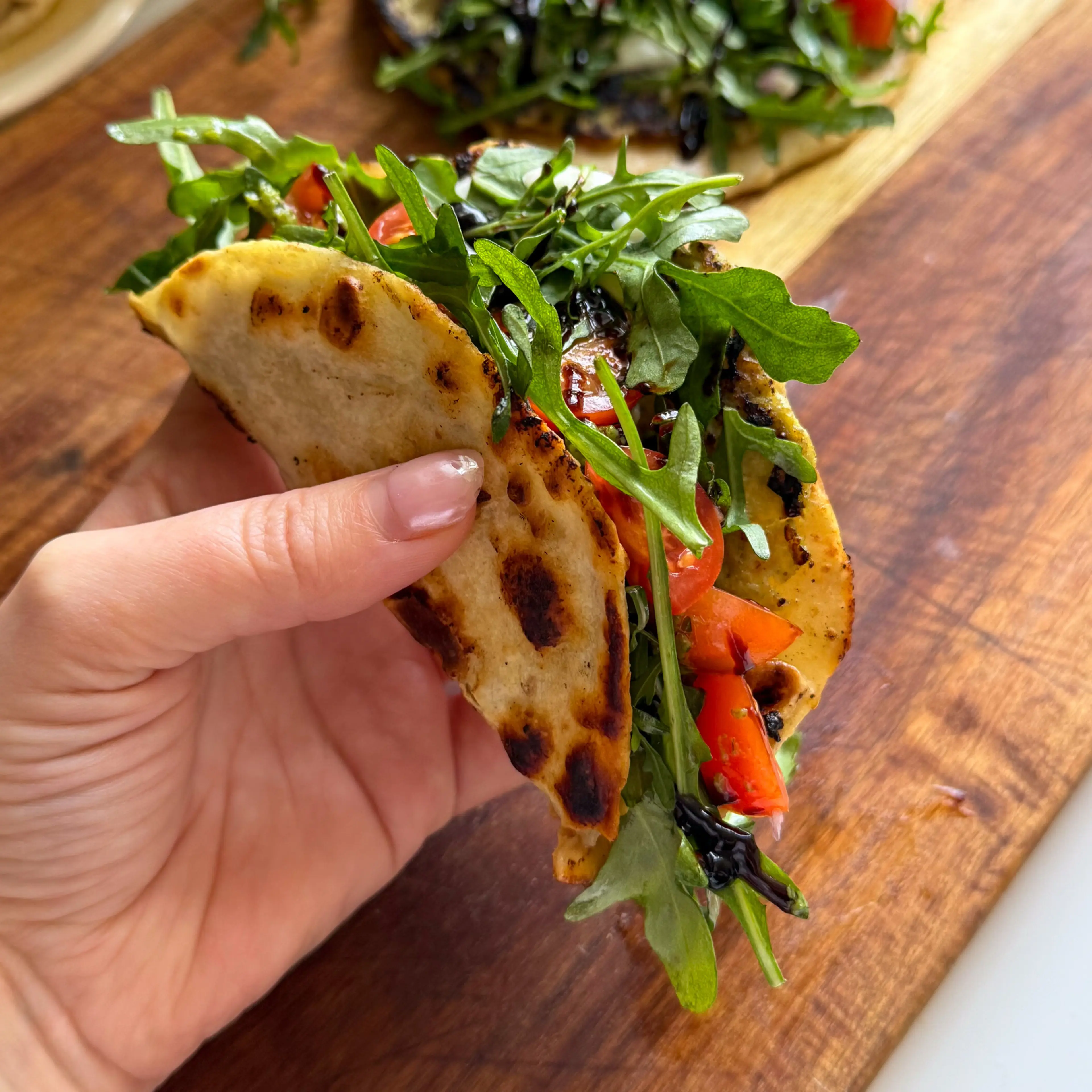 Pesto Chicken Smashed Tacos