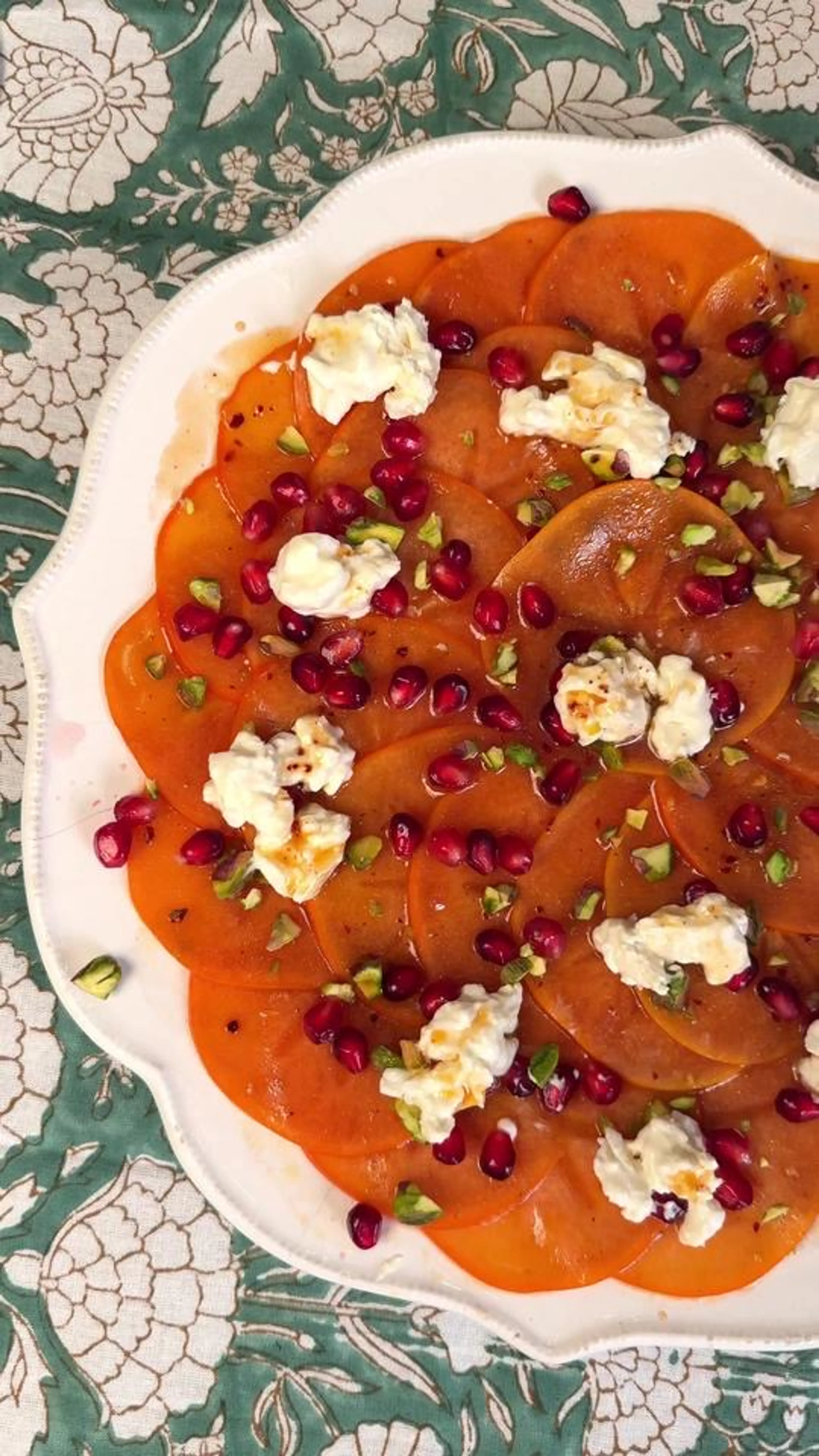 Persimmon Carpaccio