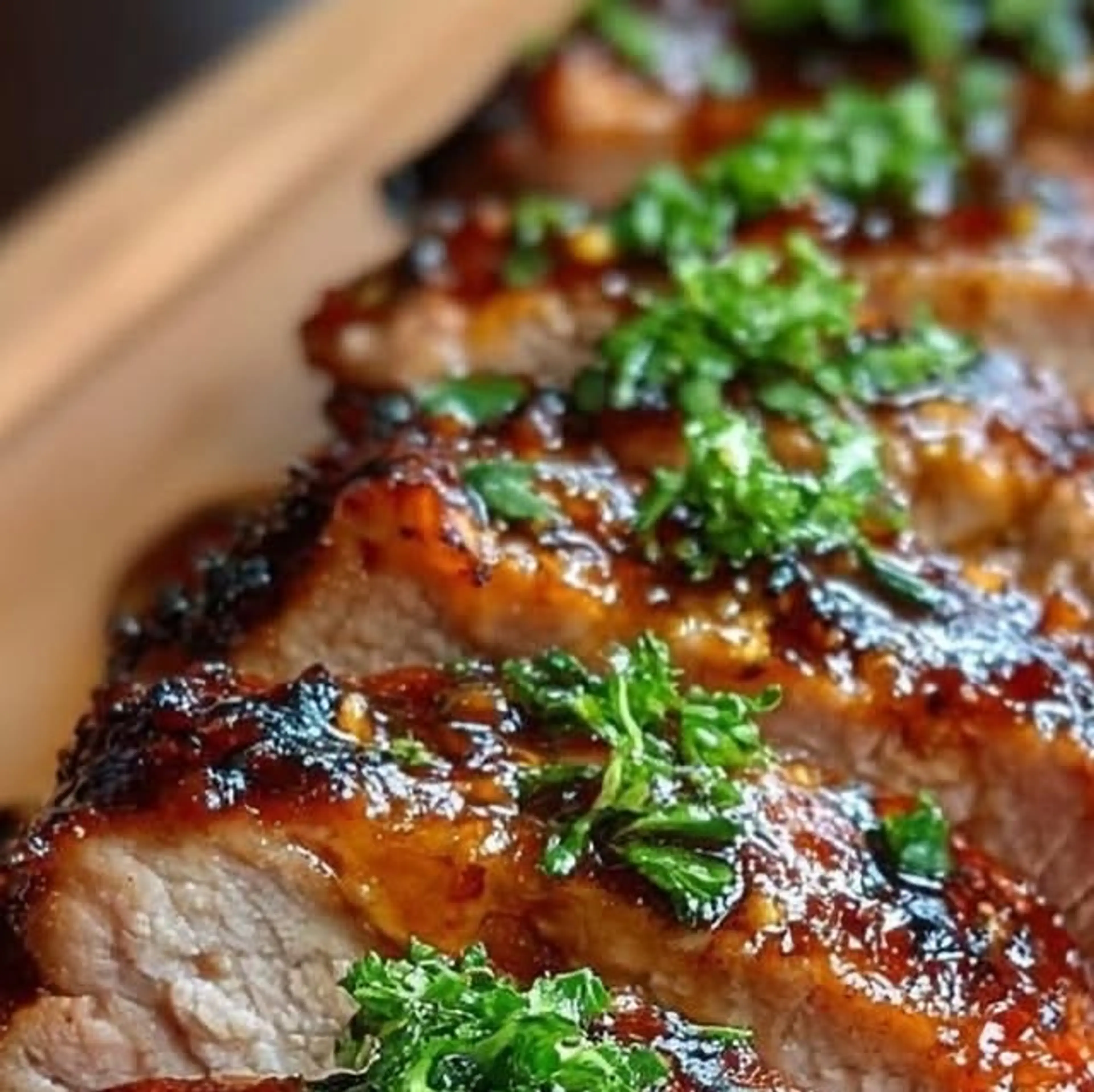 Honey Garlic Glazed Pork Tenderloin