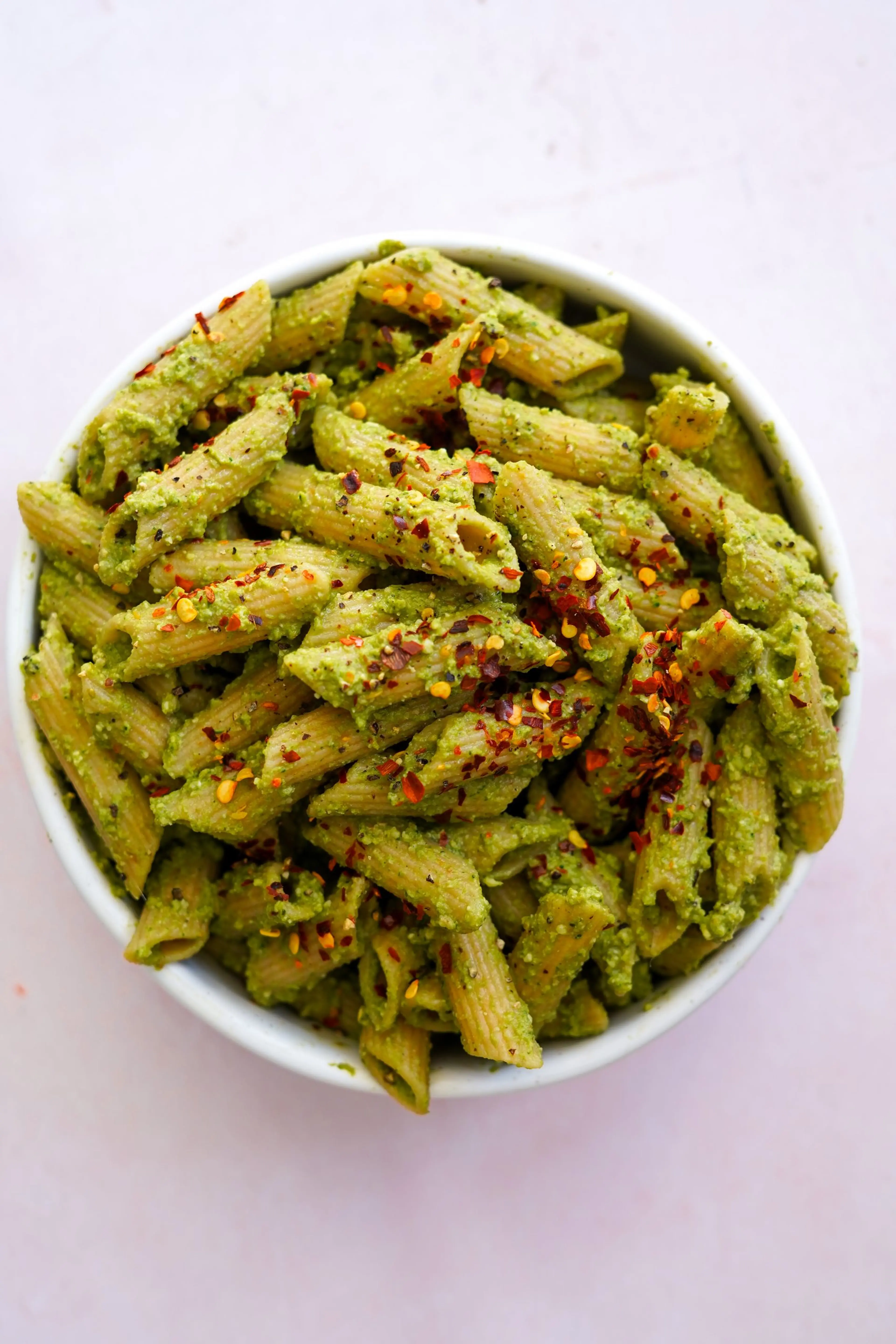 Vegan Pesto Pasta Recipe (Oil-Free, WFPB)
