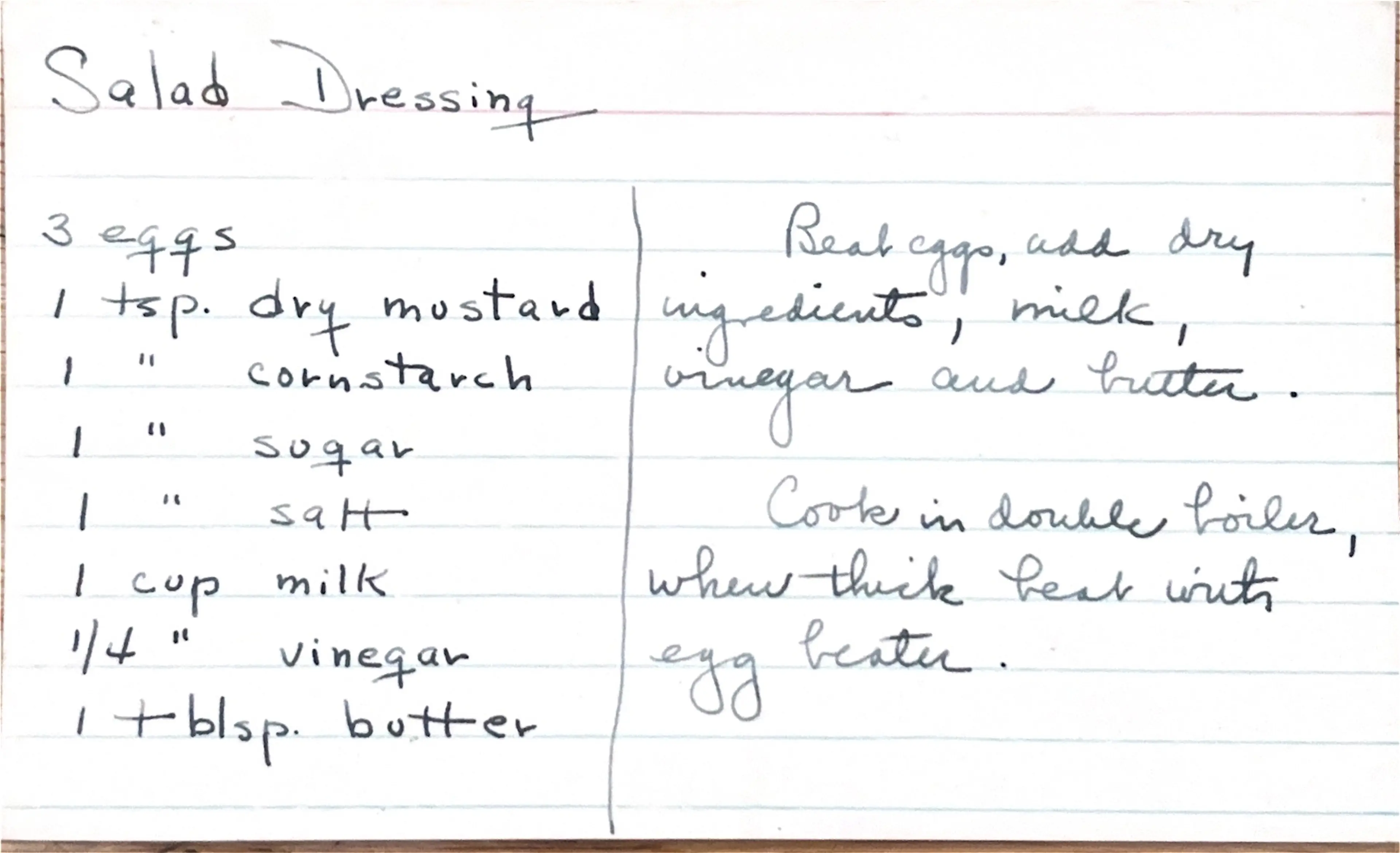 Salad Dressing