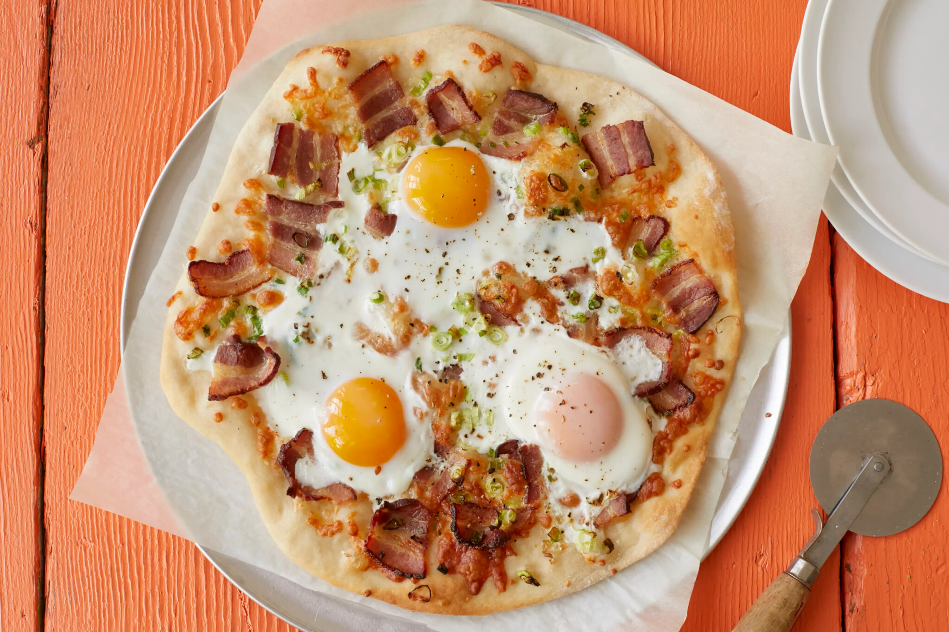 Wholesome Breakfast Pizza Recipe (No-Knead)