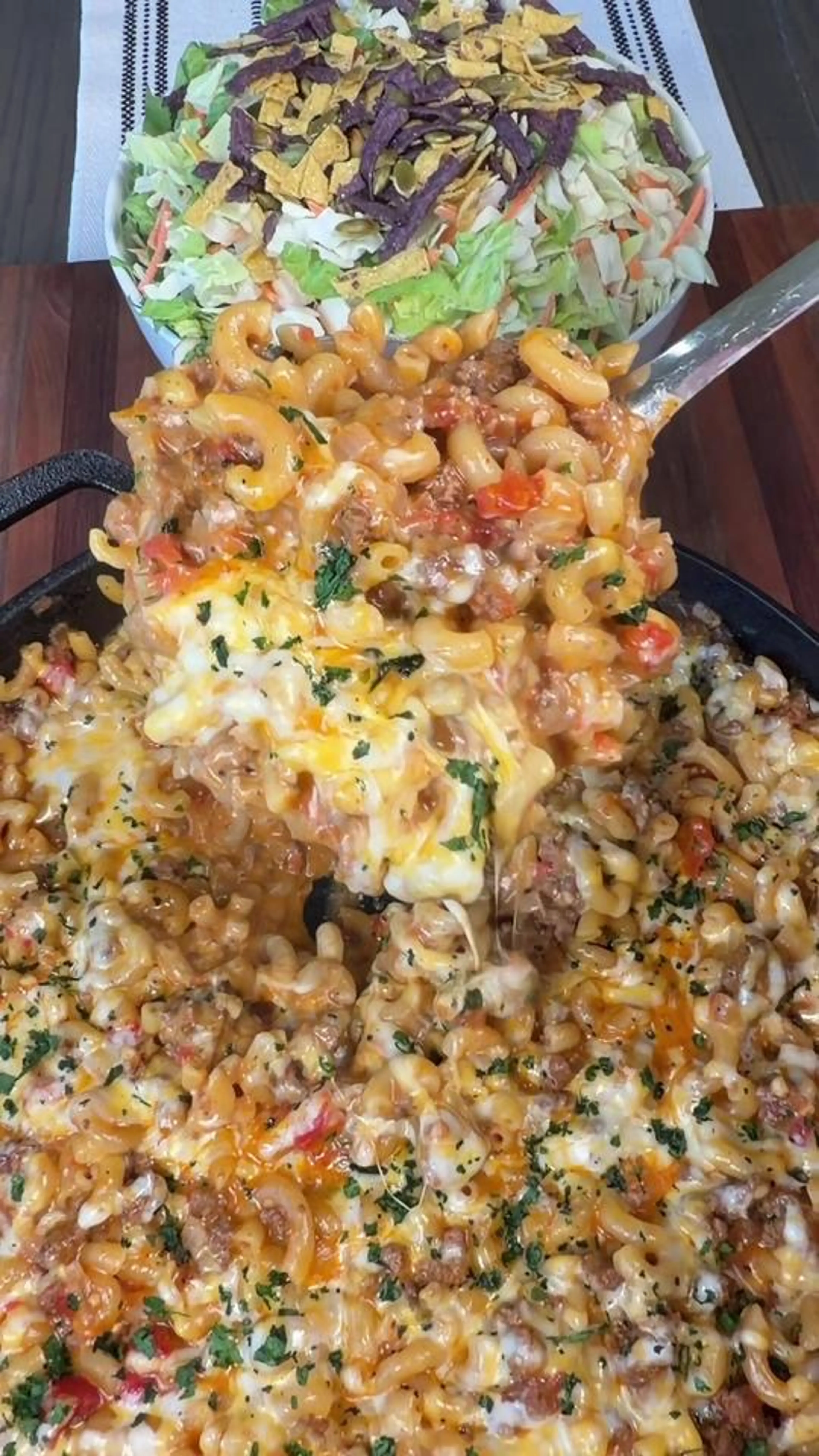 One Pan Cheesy Taco Mac