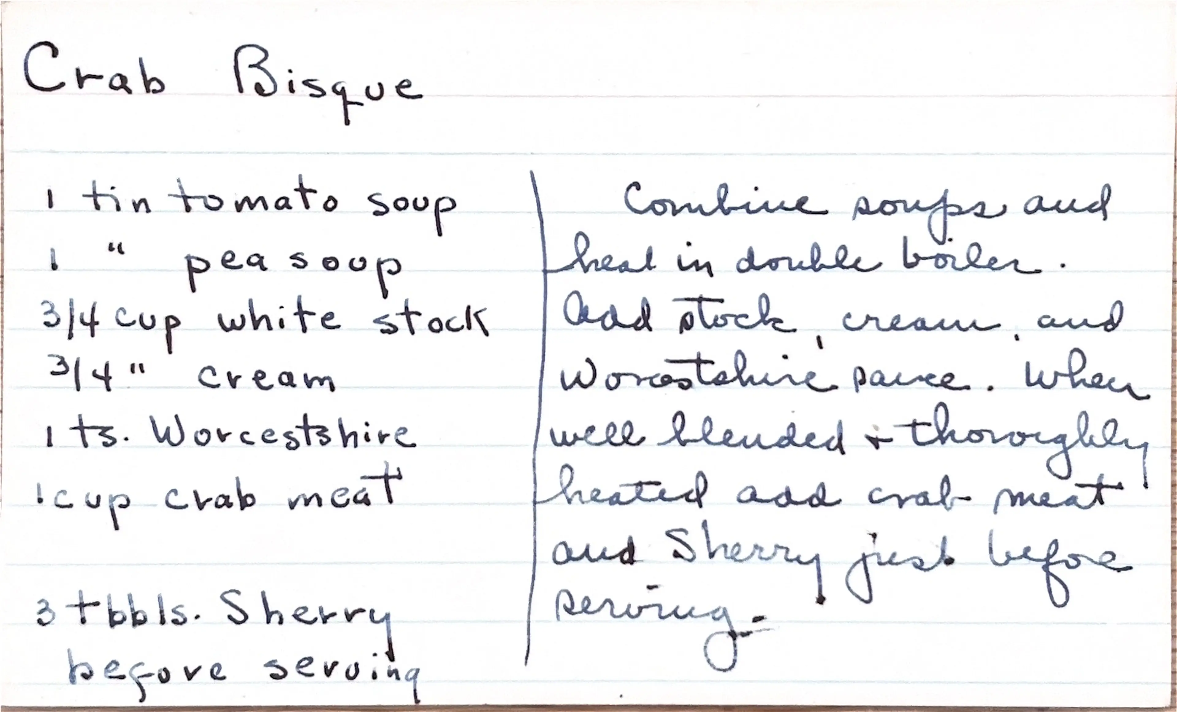 Crab Bisque