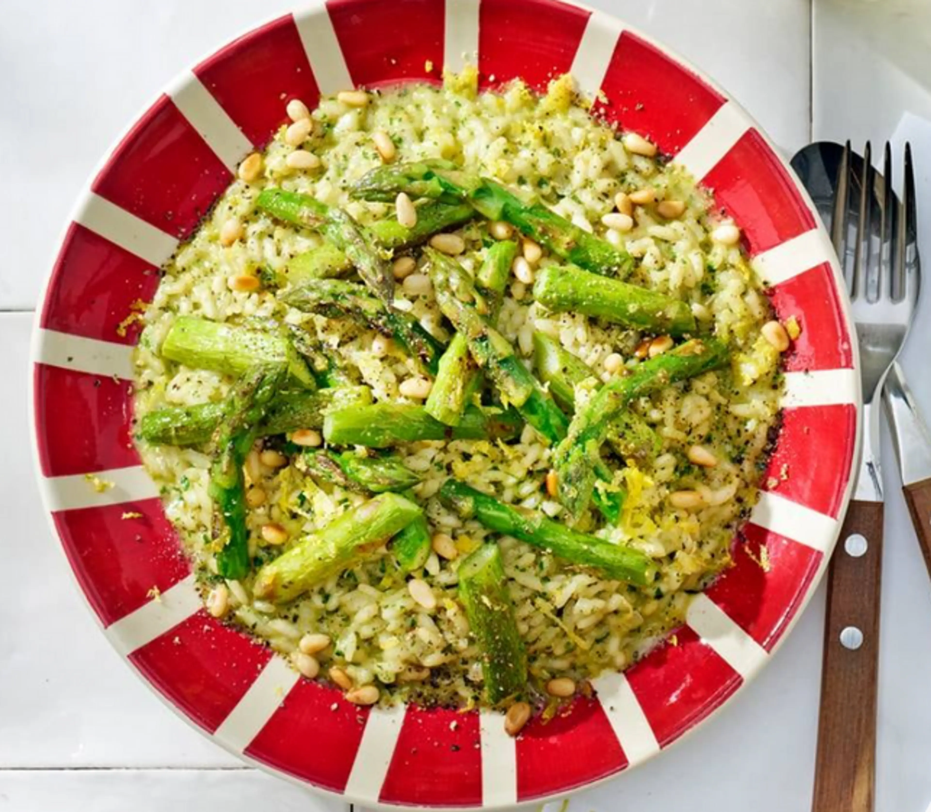 Groene lenterisotto uit de oven