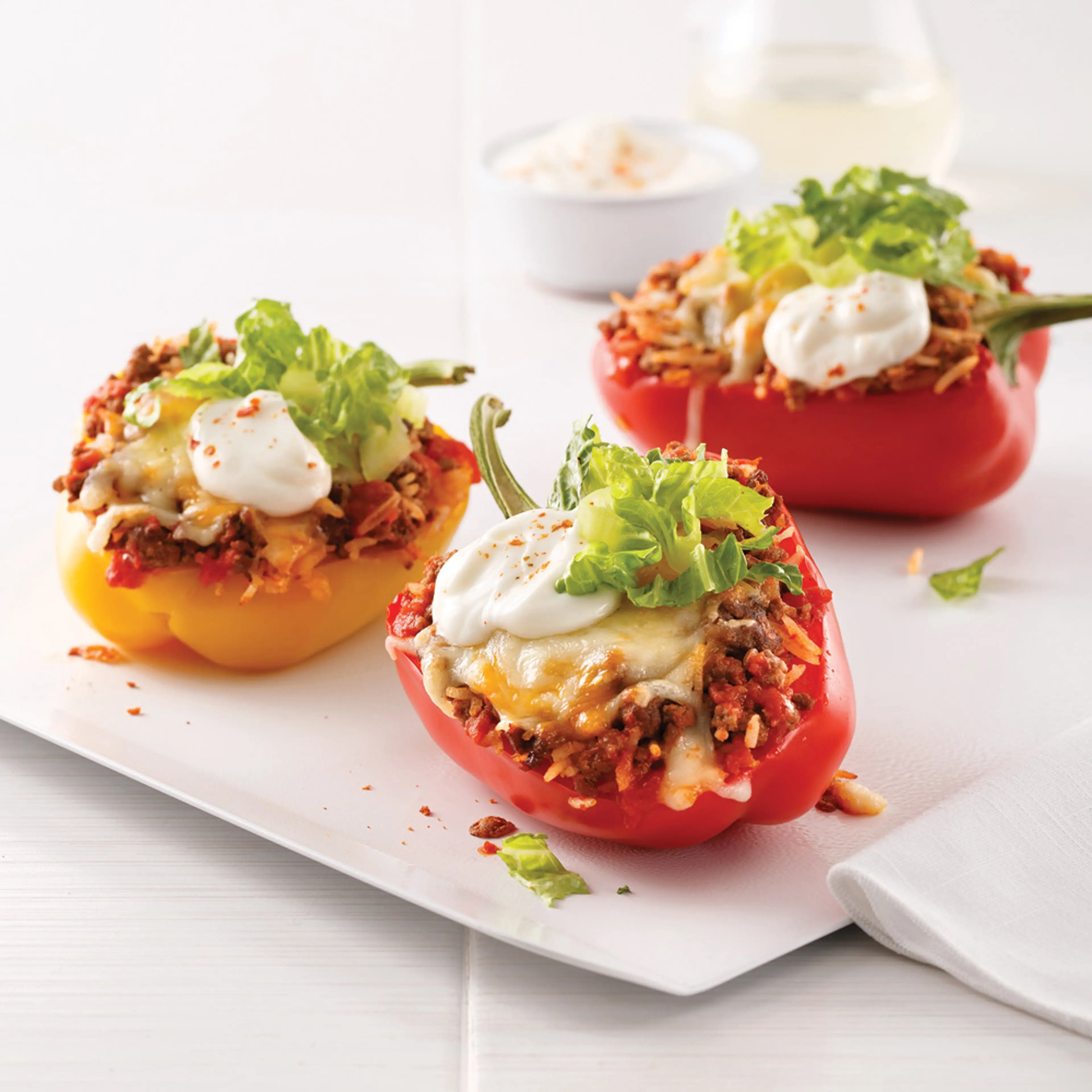 Poivrons farcis style tacos