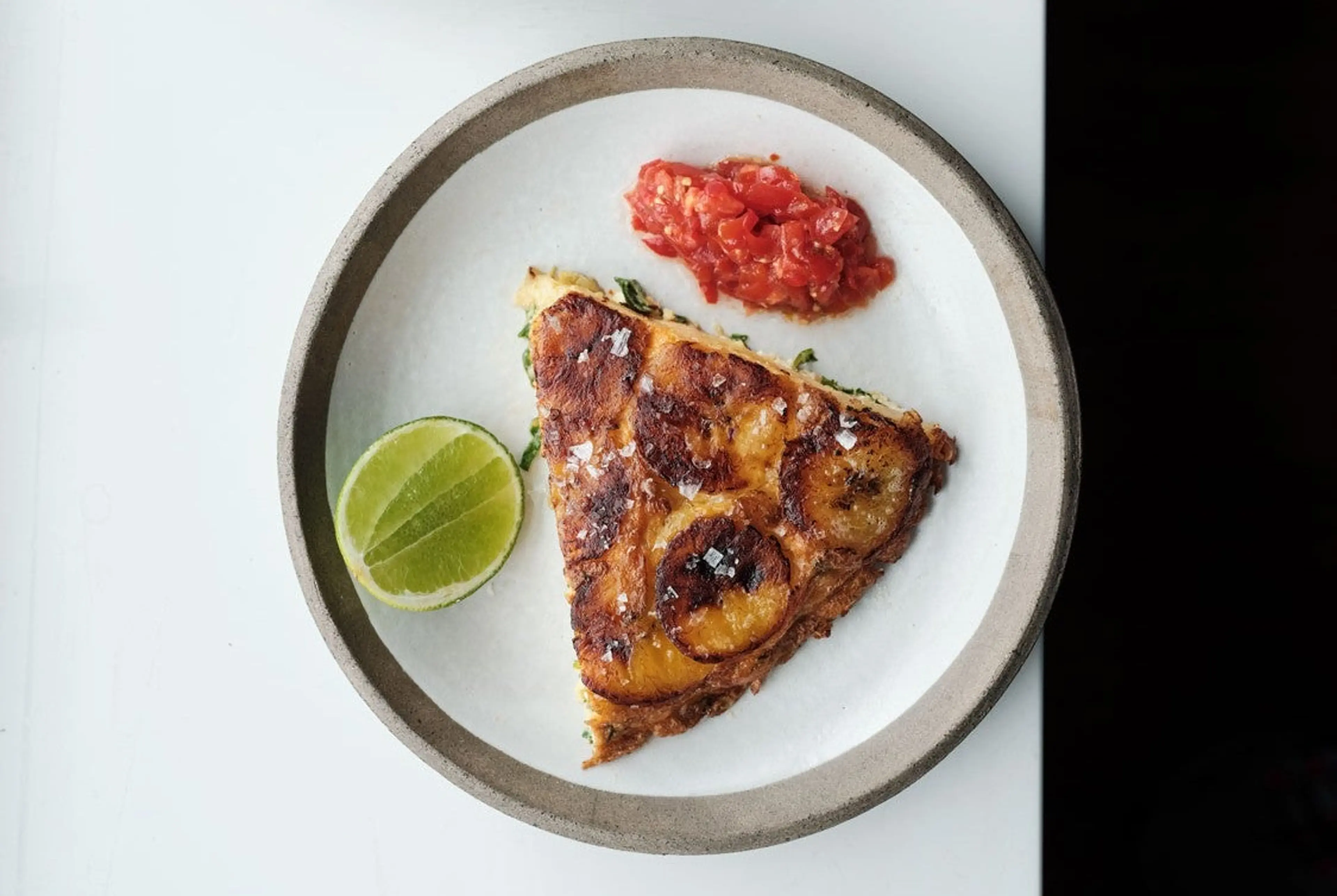 Ixta Belfrage’s Upside-Down Plantain Omelette with Scotch Bo