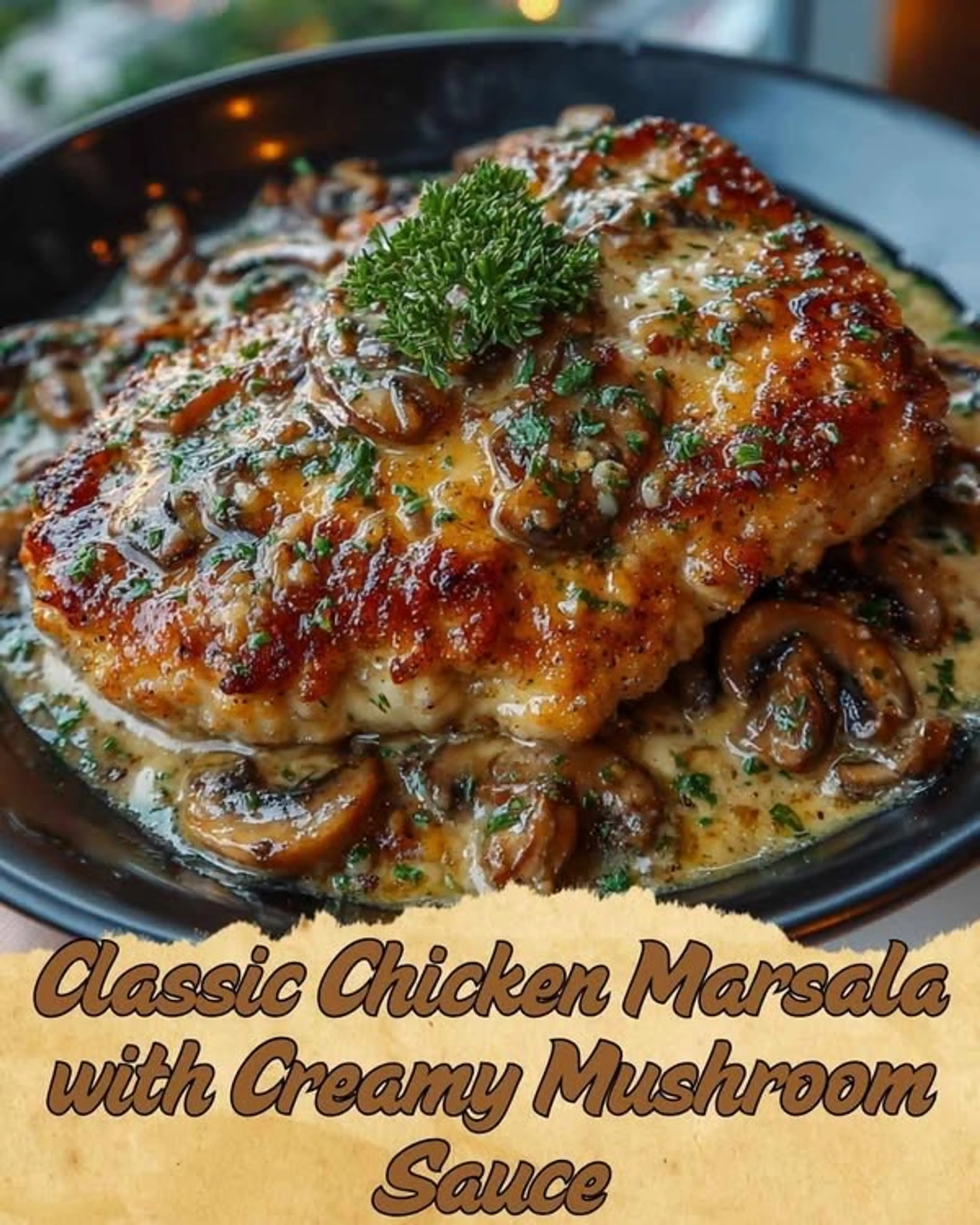 Classic Chicken Marsala with Creamy Mushroom Sauce