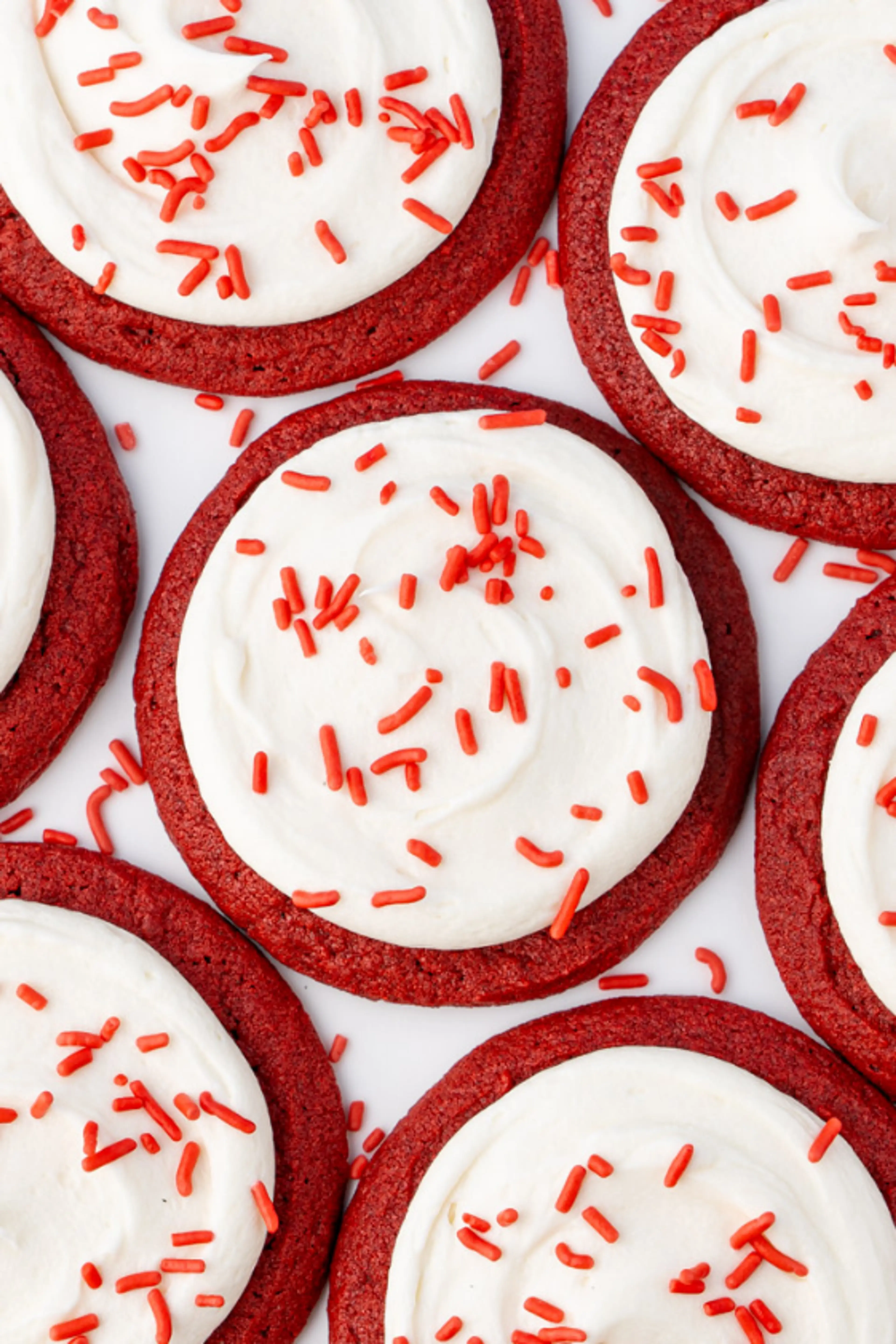 Frosted Red Velvet Cookies