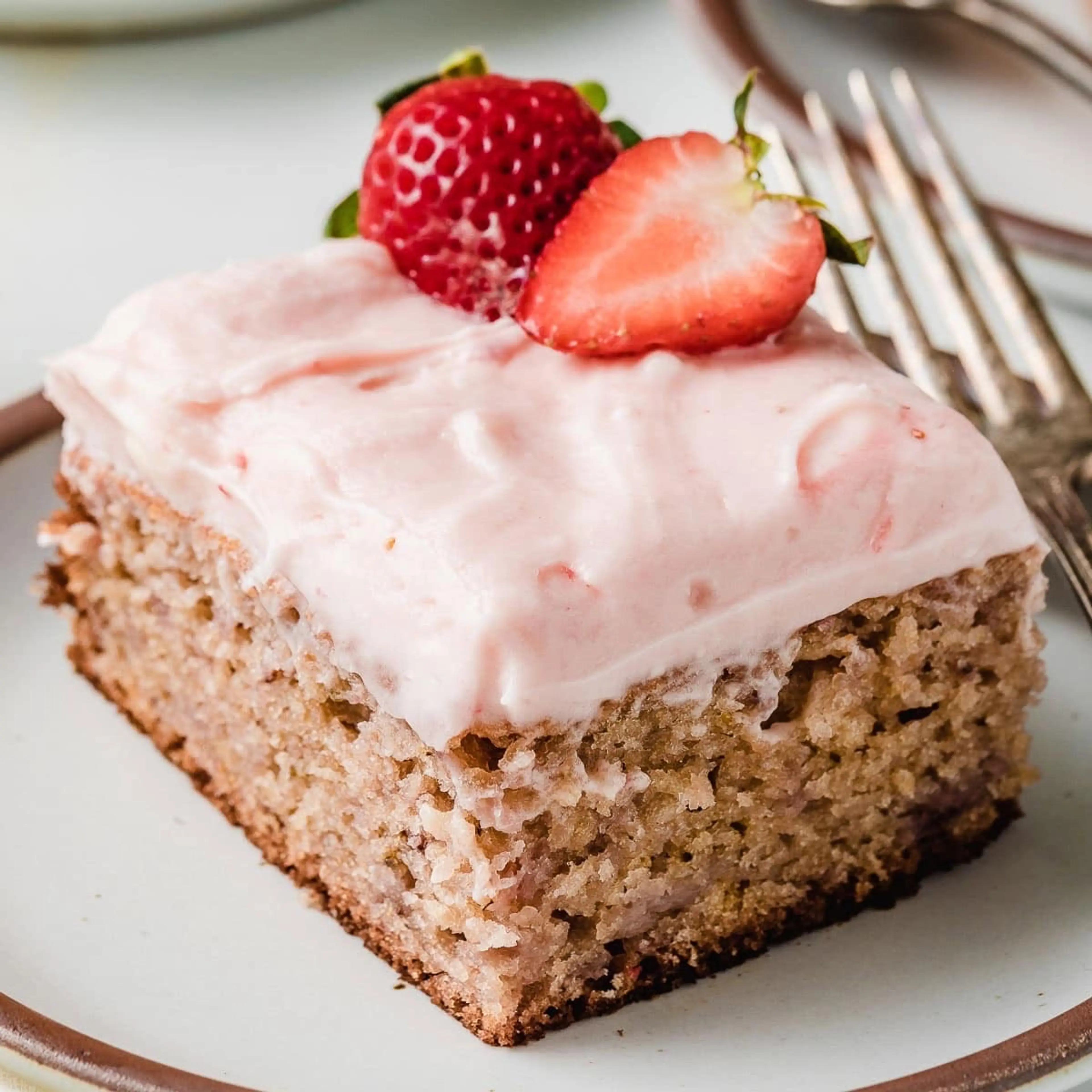 Sourdough Strawberry Sheet Cake
