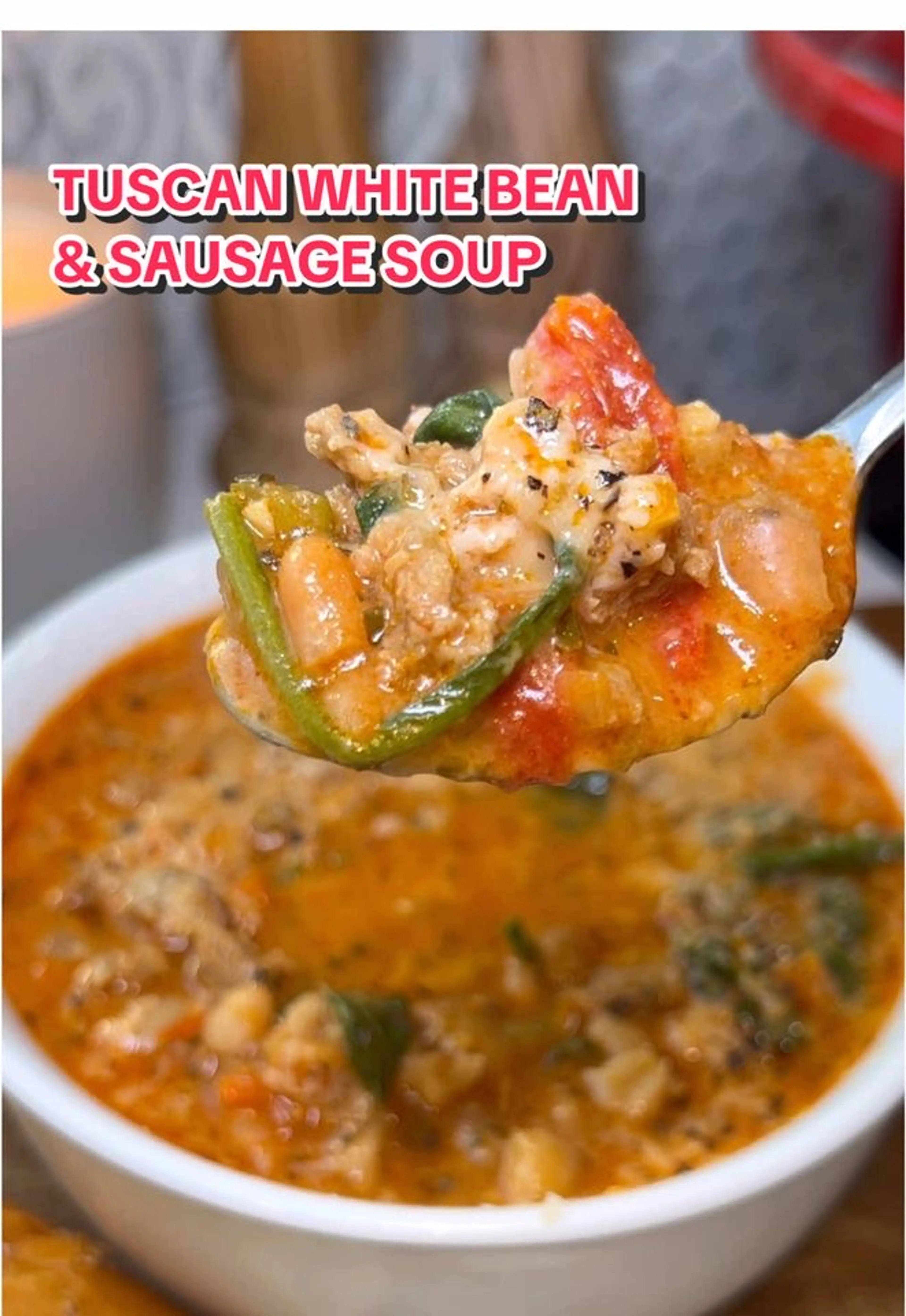 Tuscan White Bean & Sausage Soup