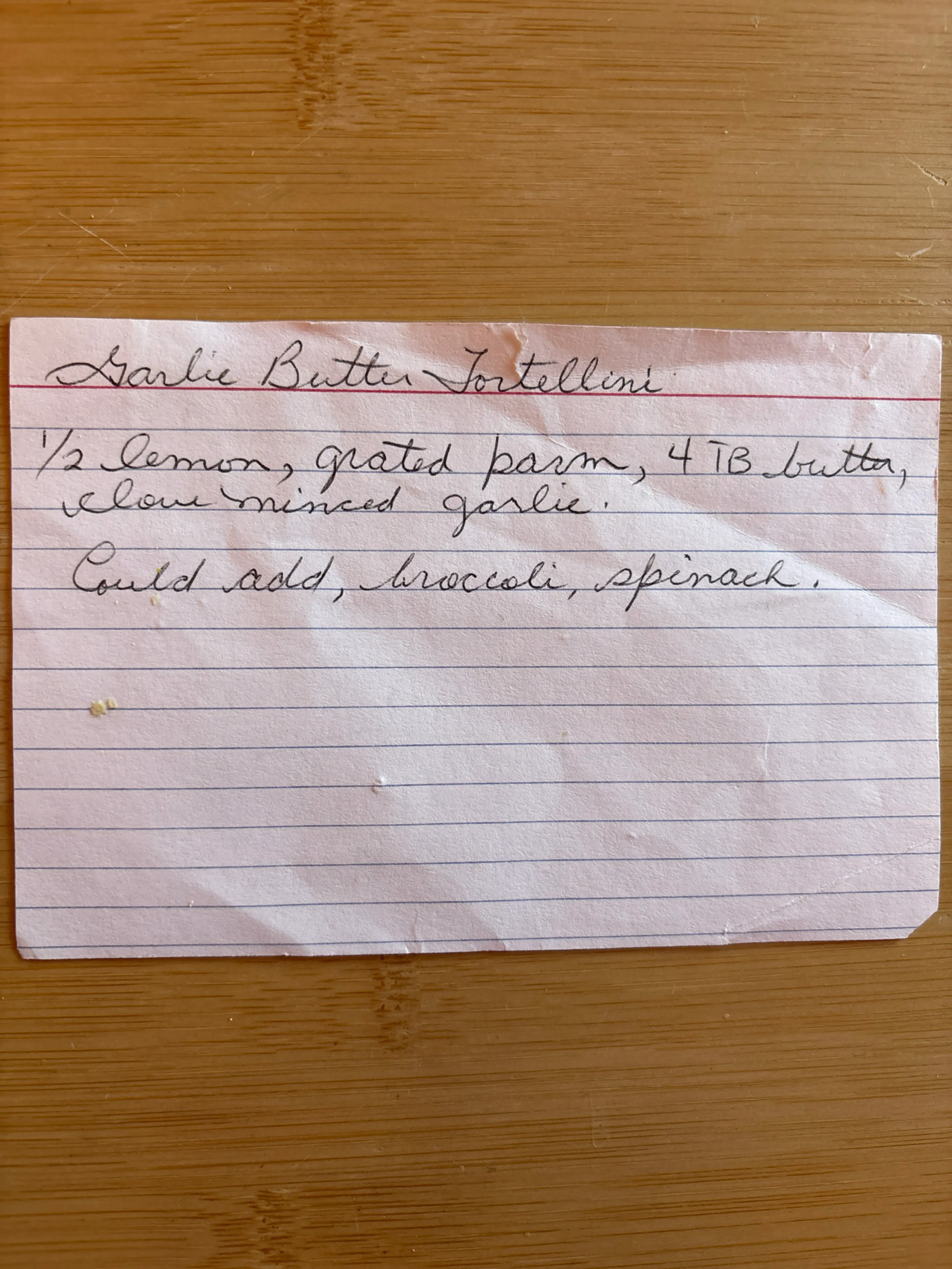 Garlic Butter Tortellini