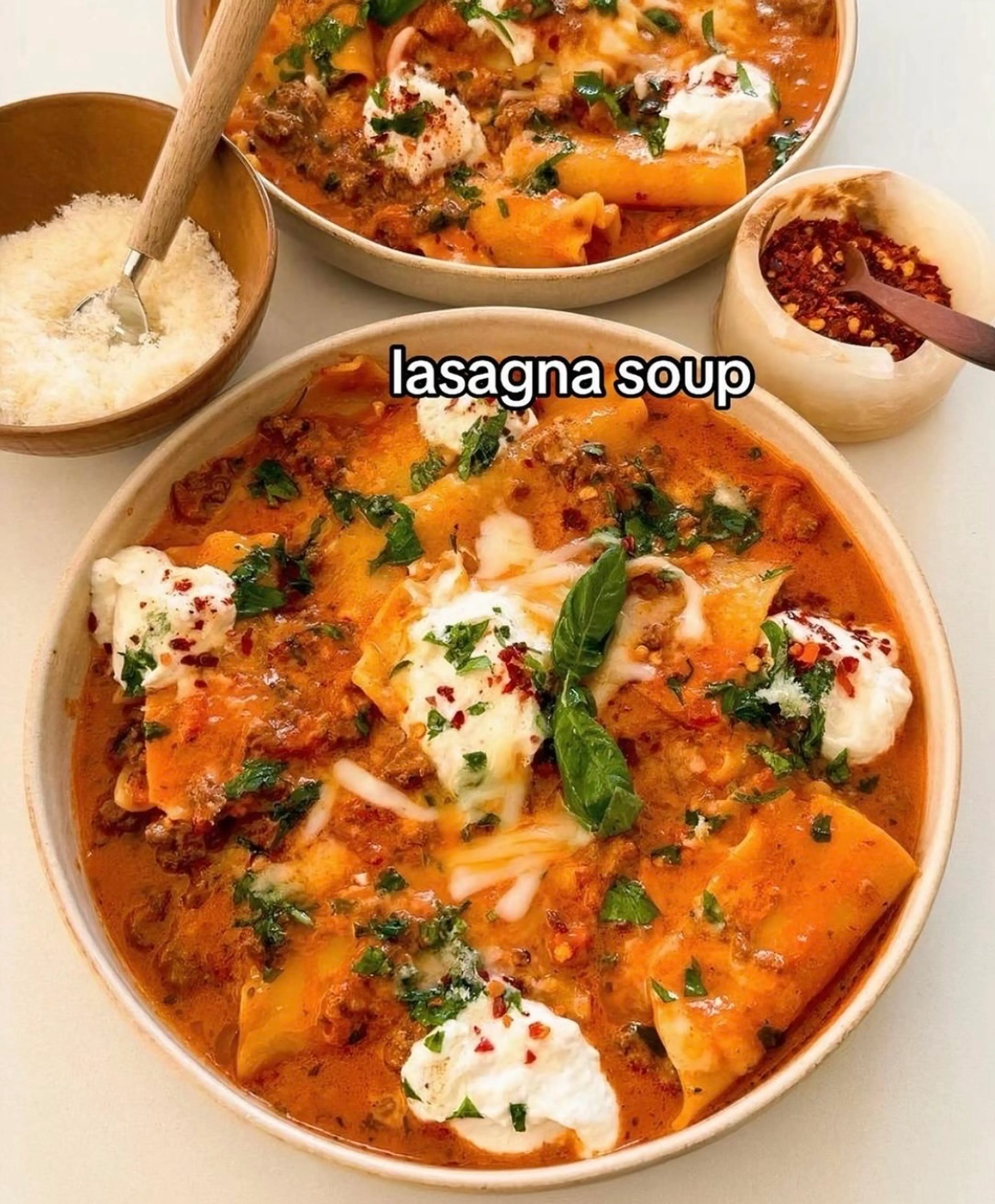 One Pot Lasagna Soup