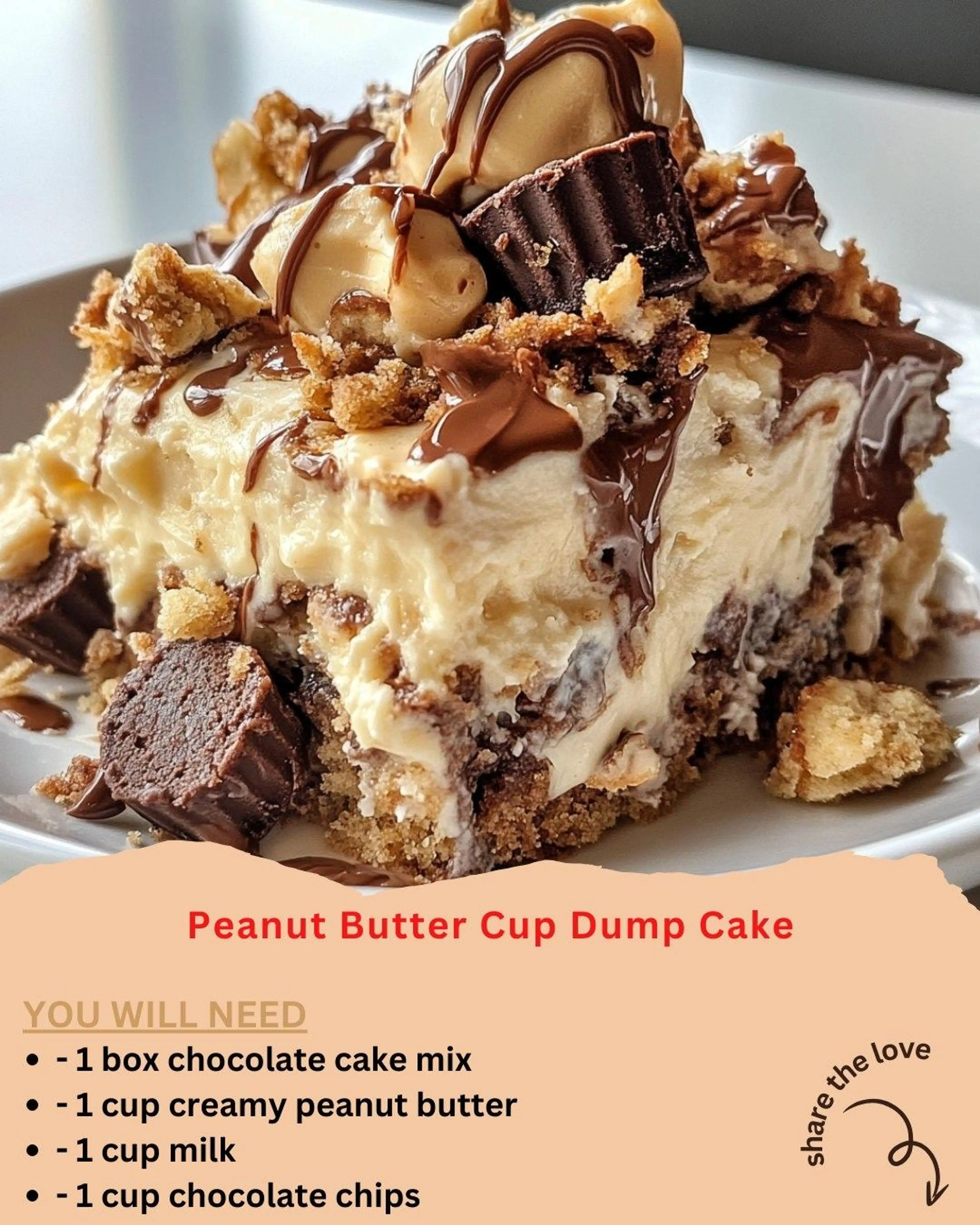 Peanut Butter Dump Cake