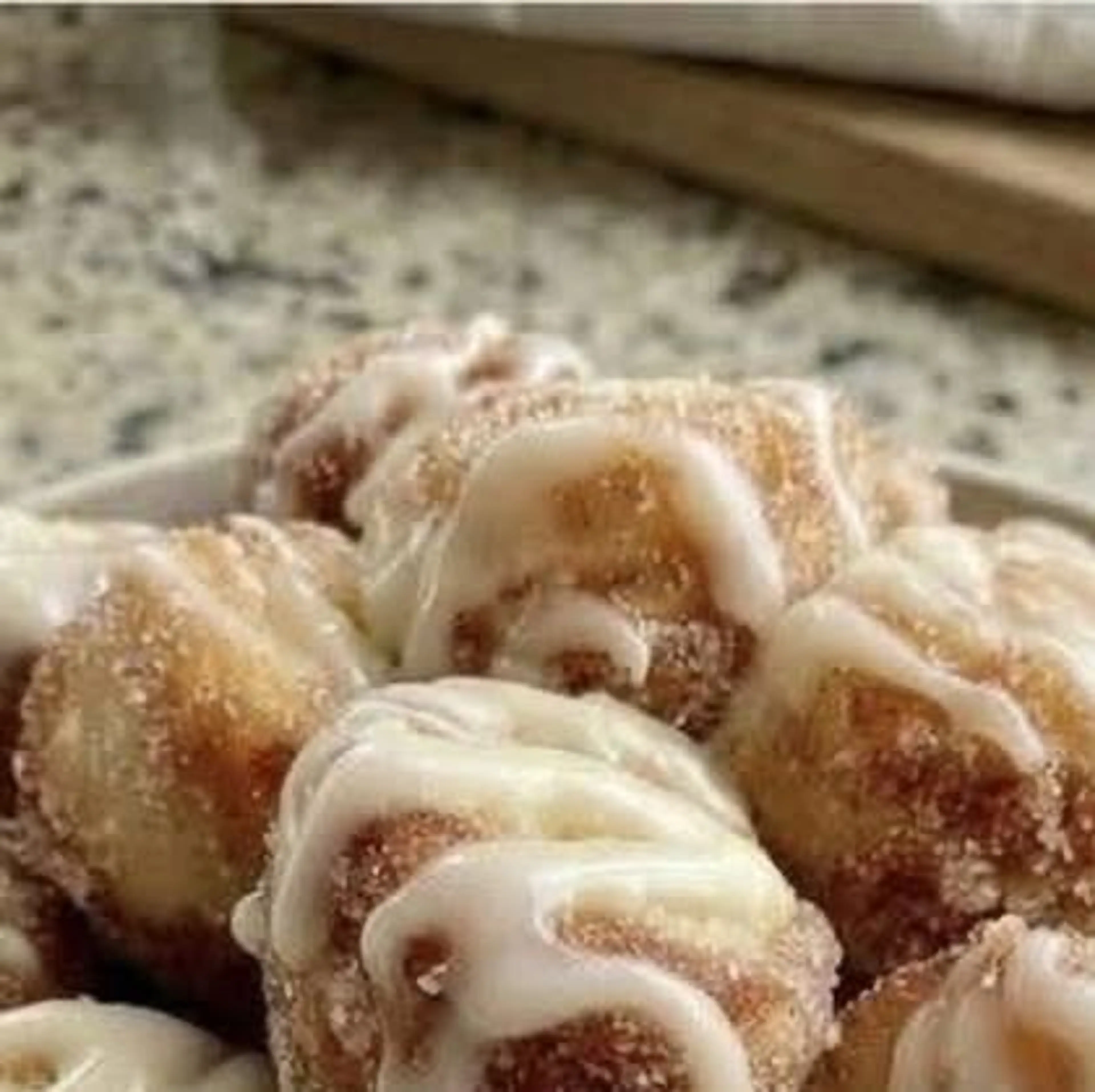 High-protein Cottage Cheese Donut Holes with Vanilla Glaze
