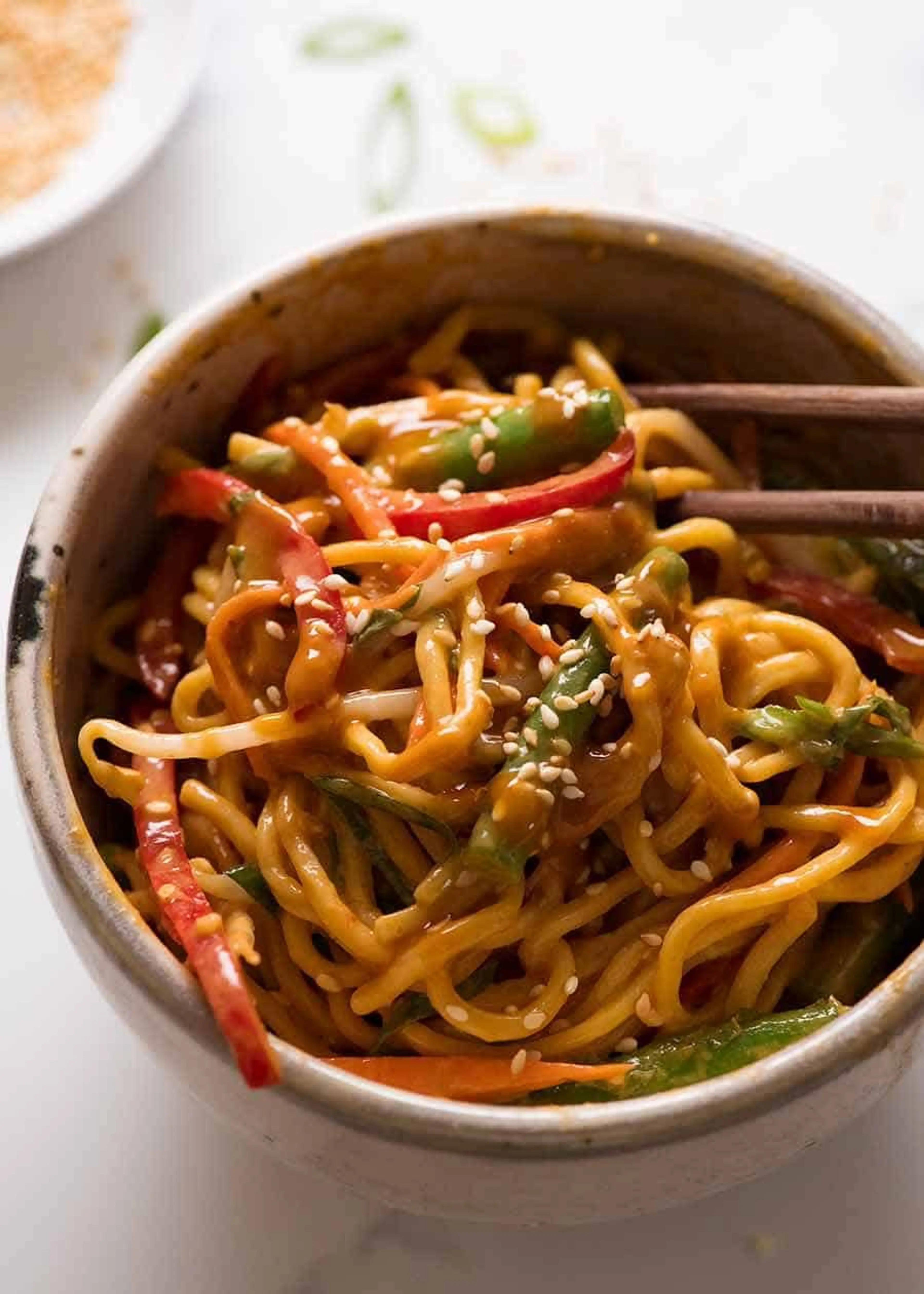 Noodle Salad With Creamy Sesame Peanut Dressing