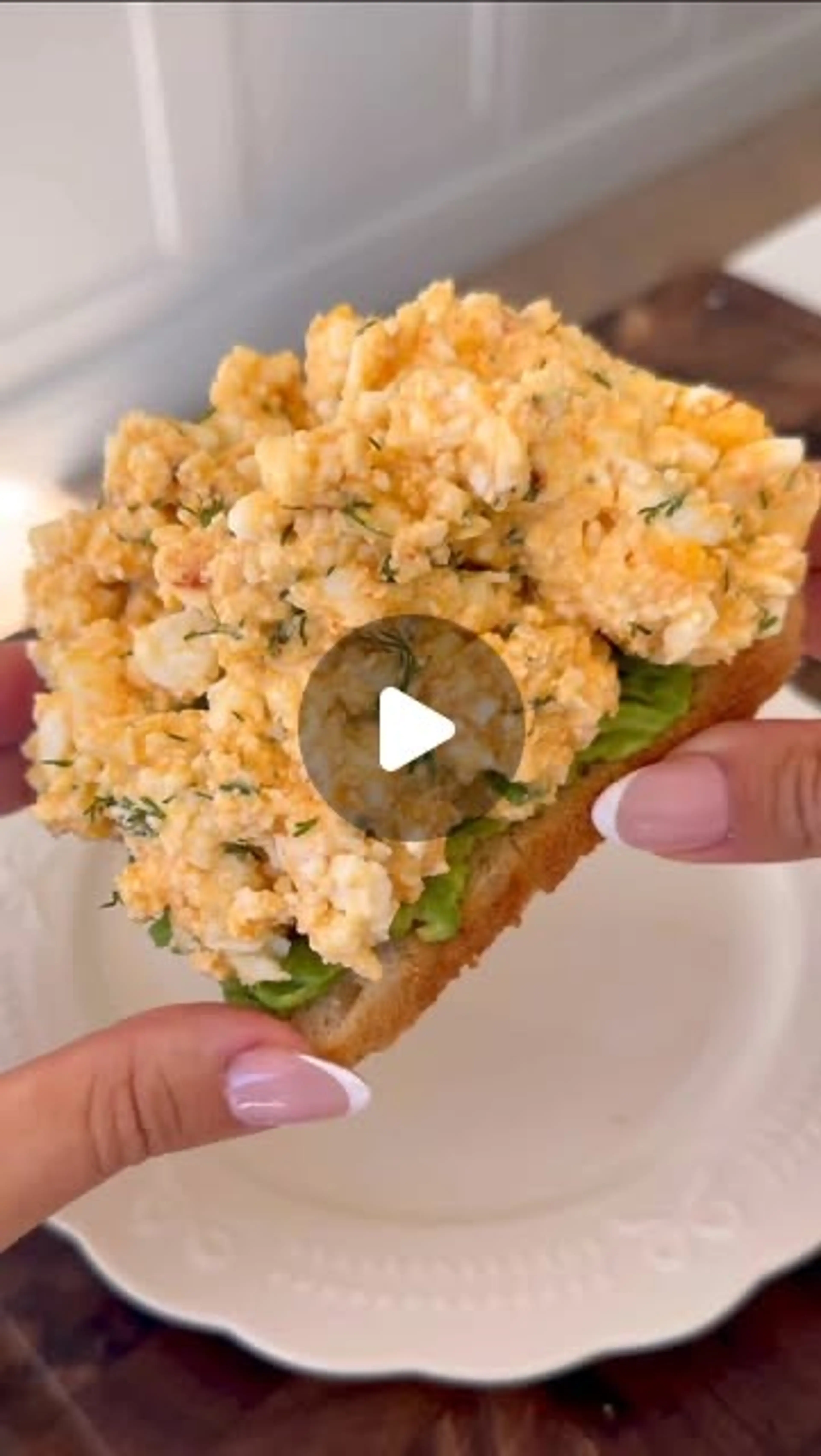 Heathy Feta Chilli Oil Egg Mayo on Smashed Avo Sourdough