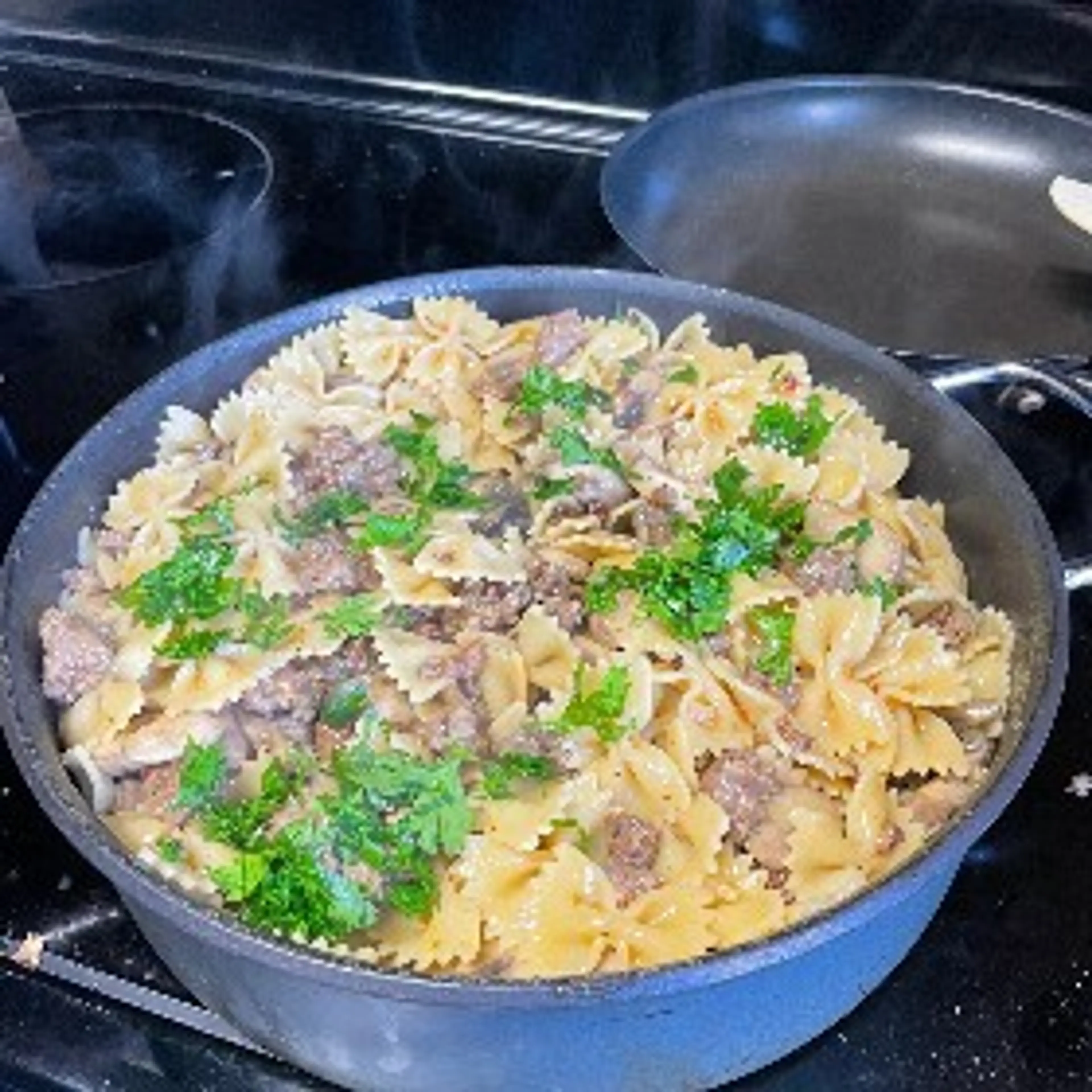 Farfalle with Mushrooms