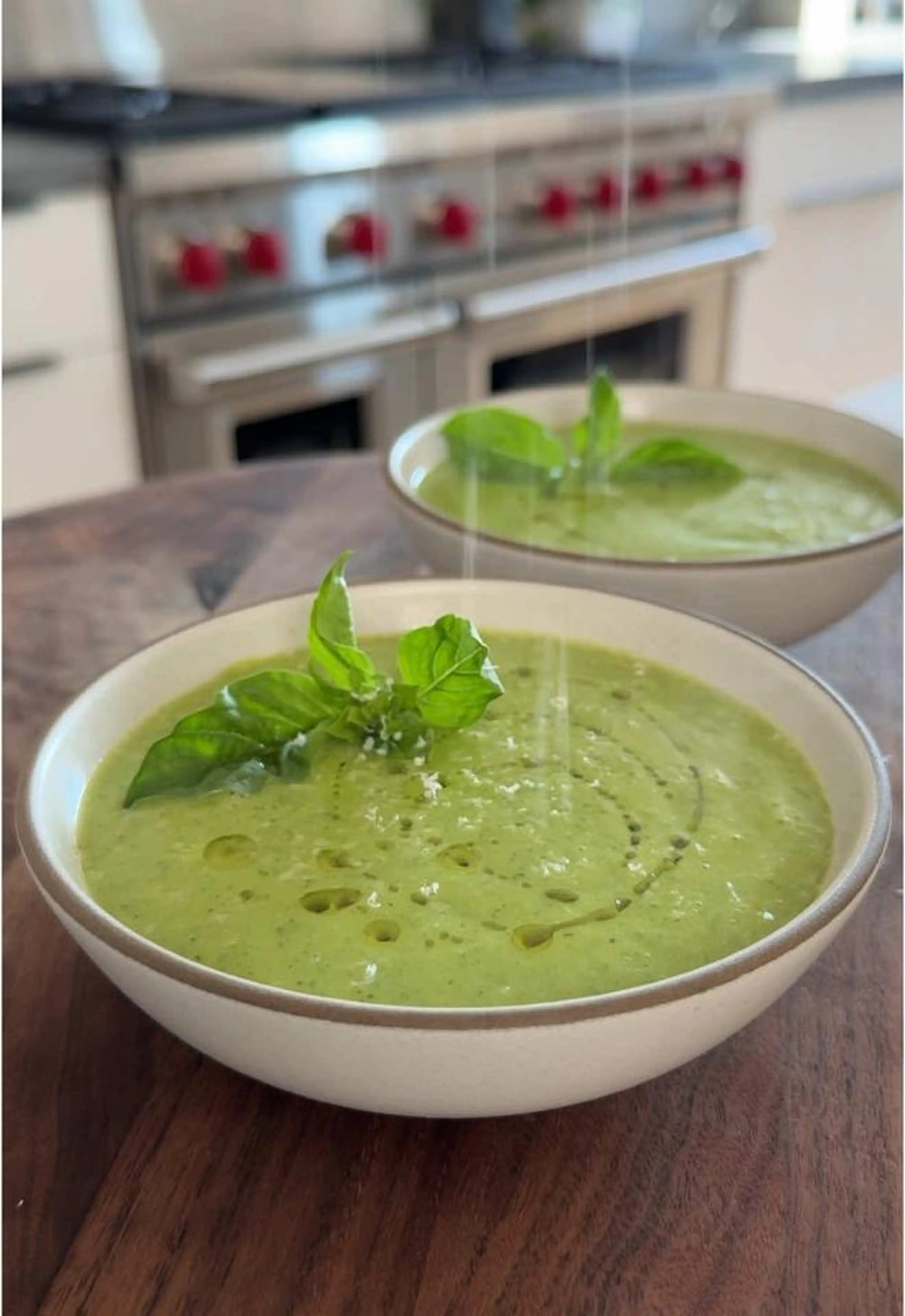Healthy Zucchini Basil Soup