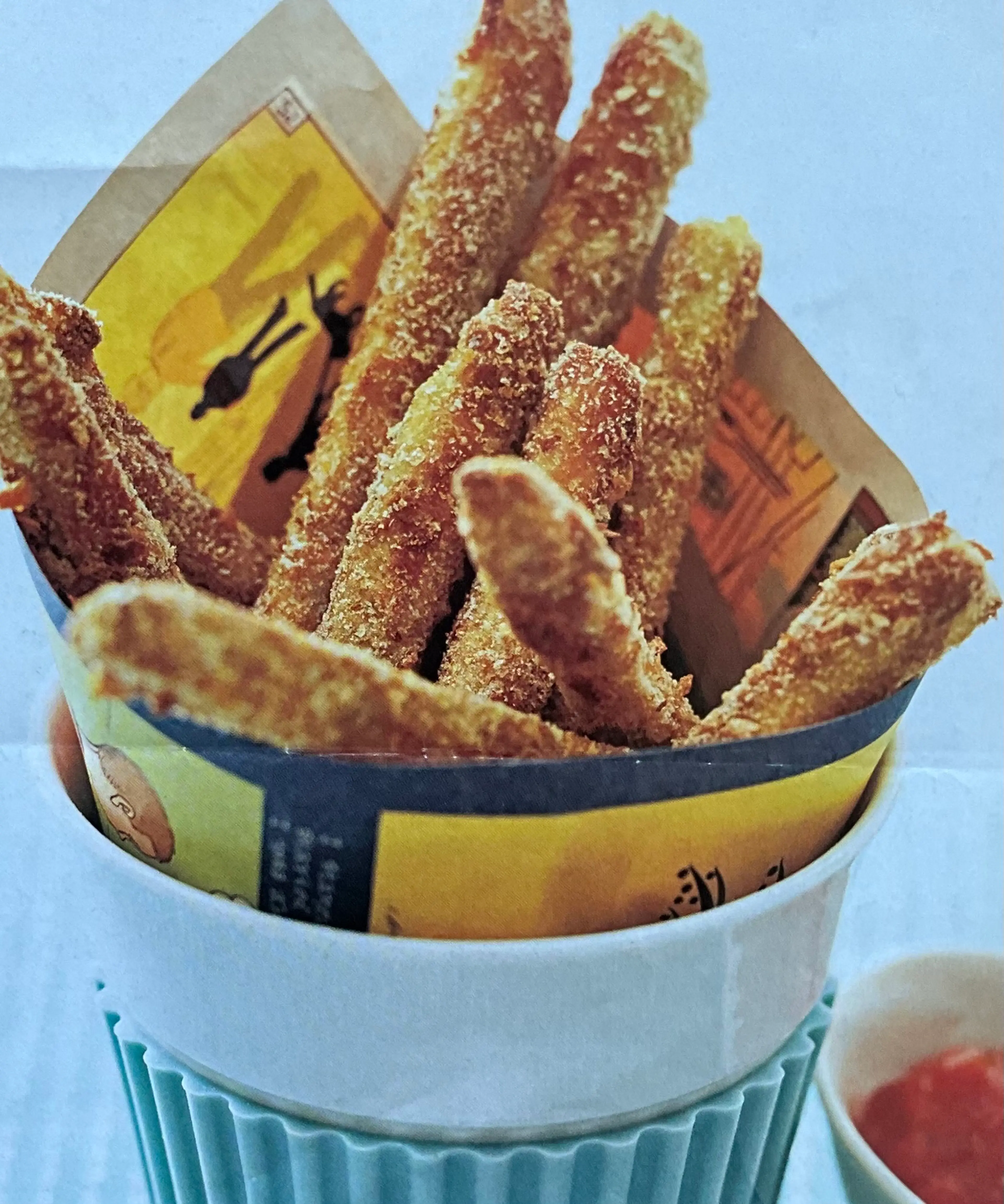 Baked Zucchini Fries With Tomato Coulis Dipping Sauce