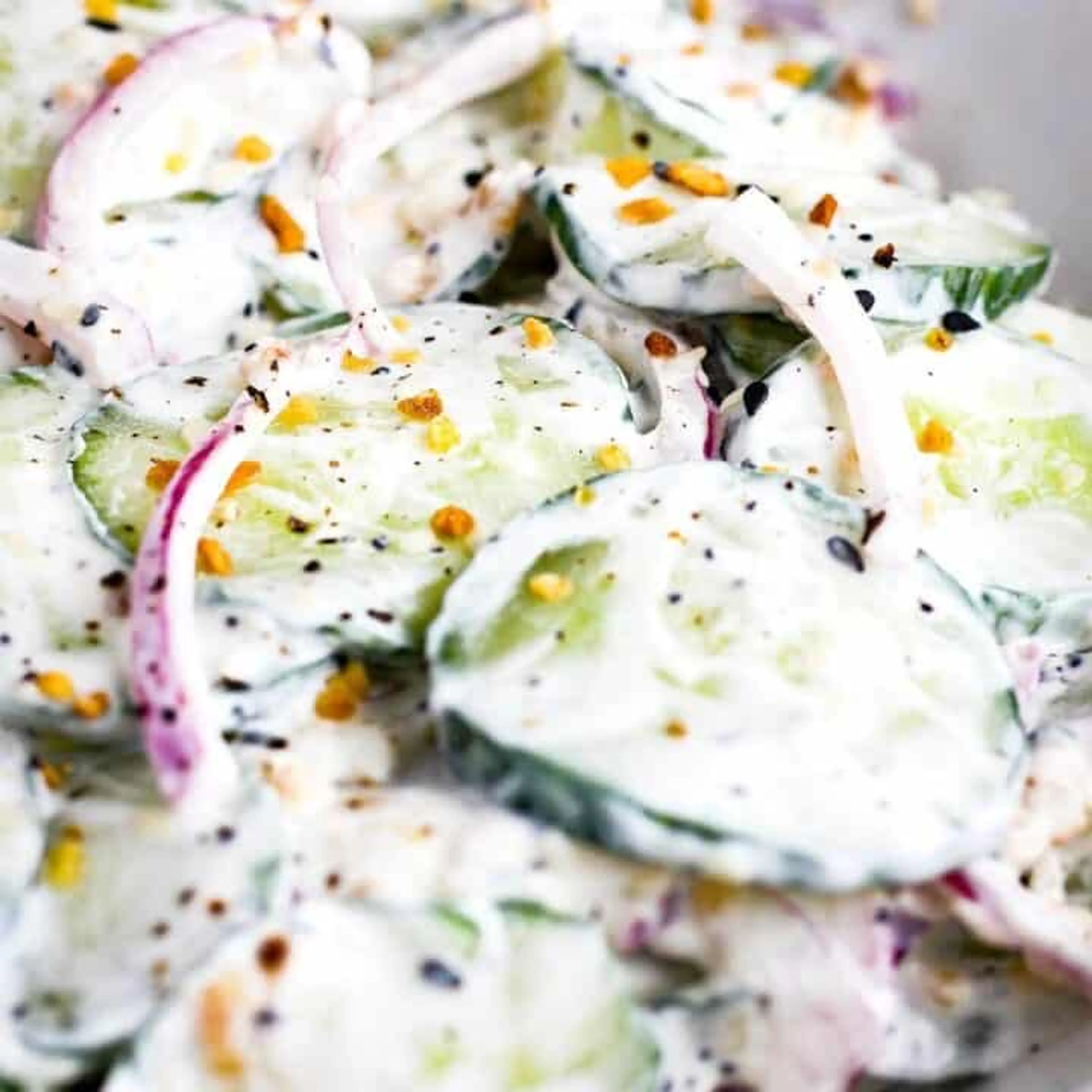 Cucumber Everything Bagel Salad