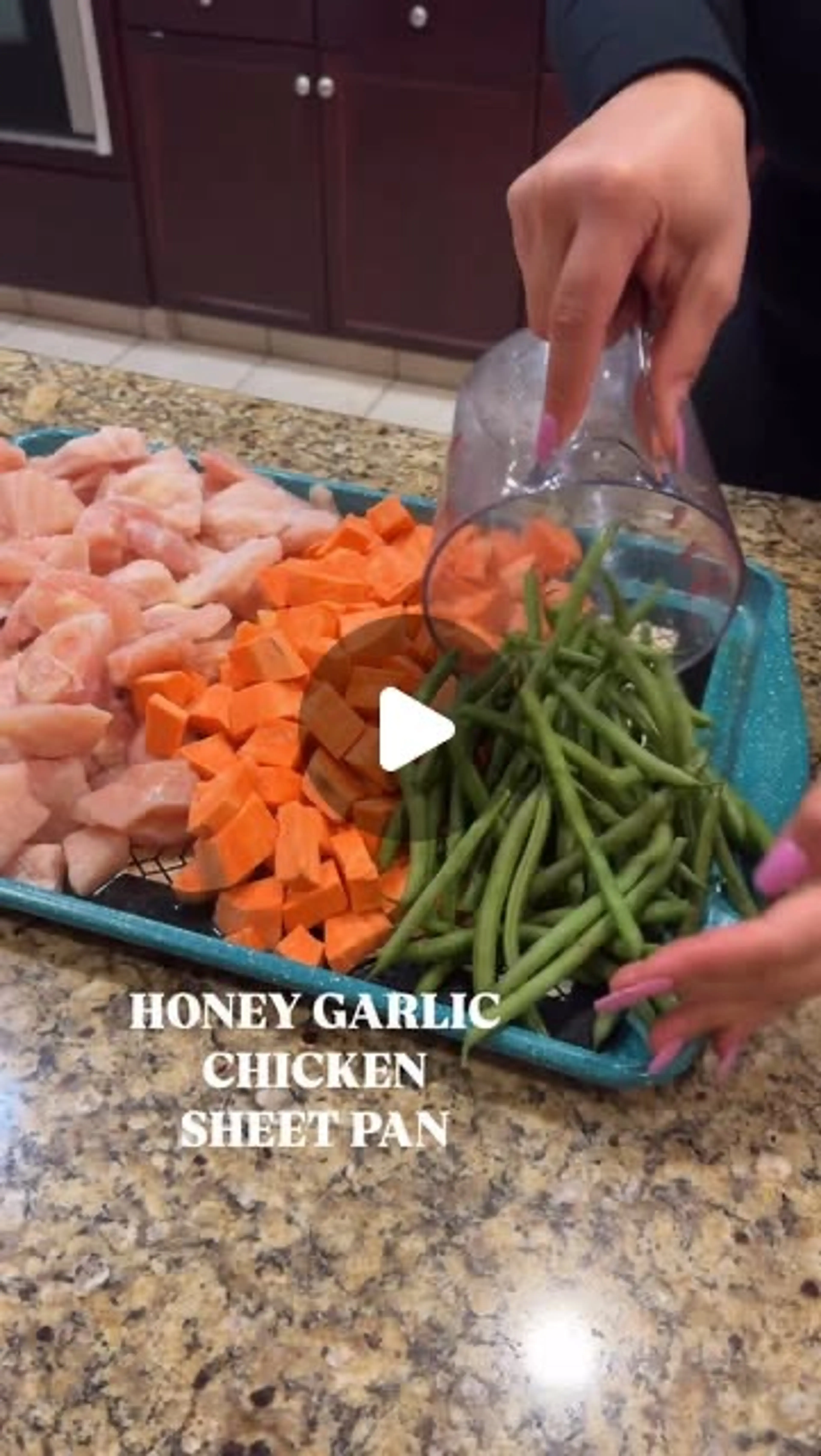 Honey Garlic Chicken Sheet Pan