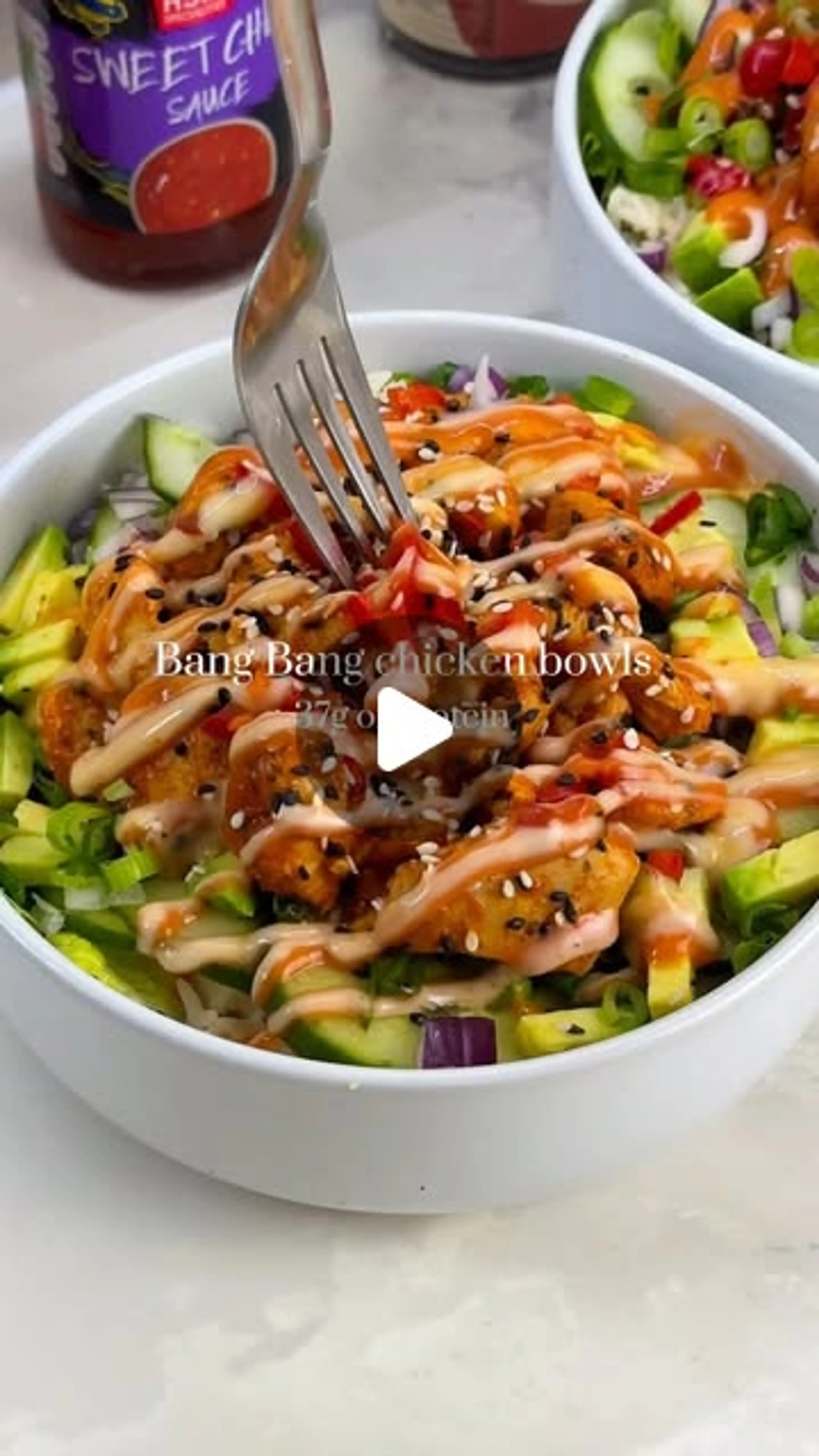 Loaded Bang Bang Chicken Bowls
