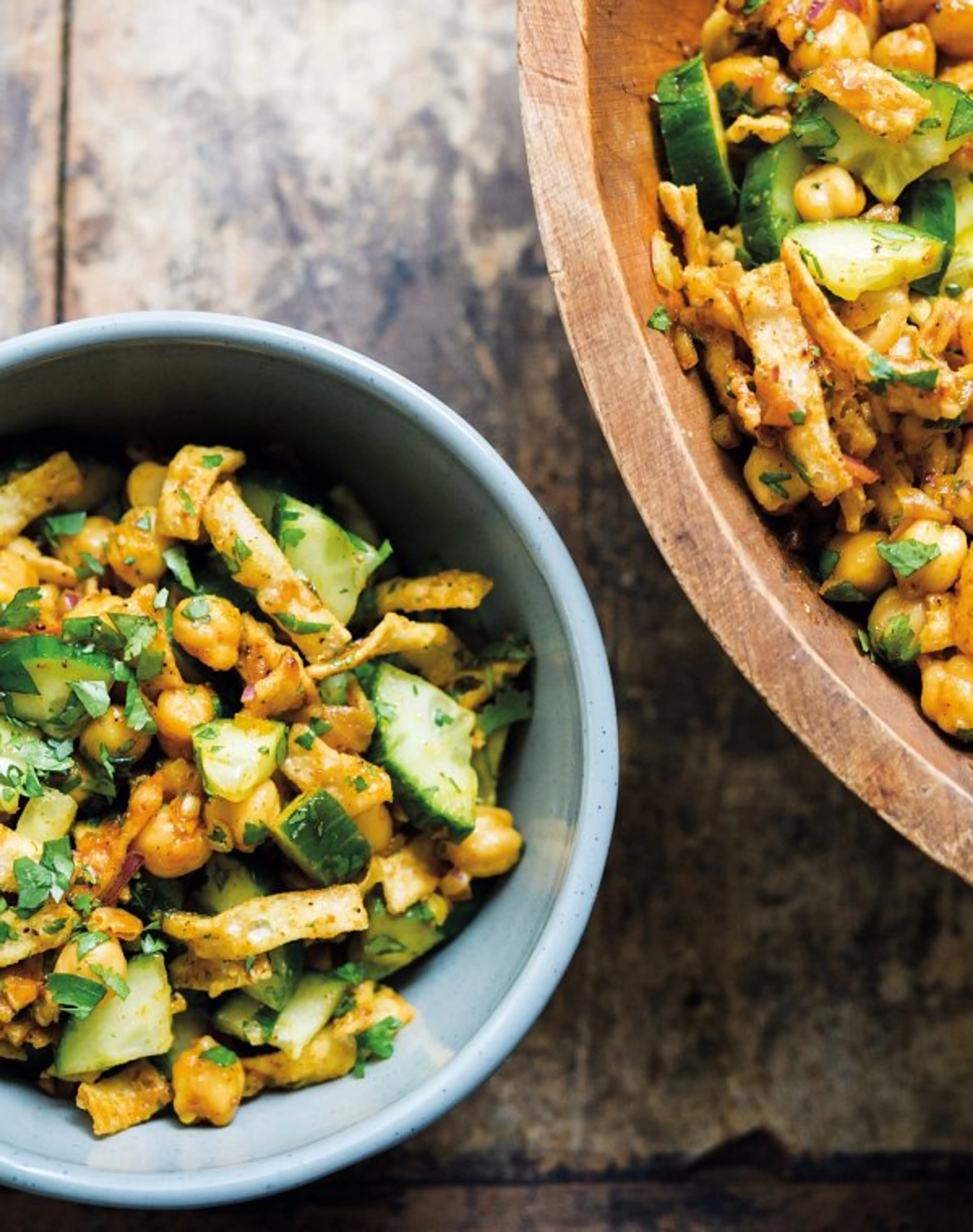 Chickpea and Cucumber Salad (Chana Chaat)