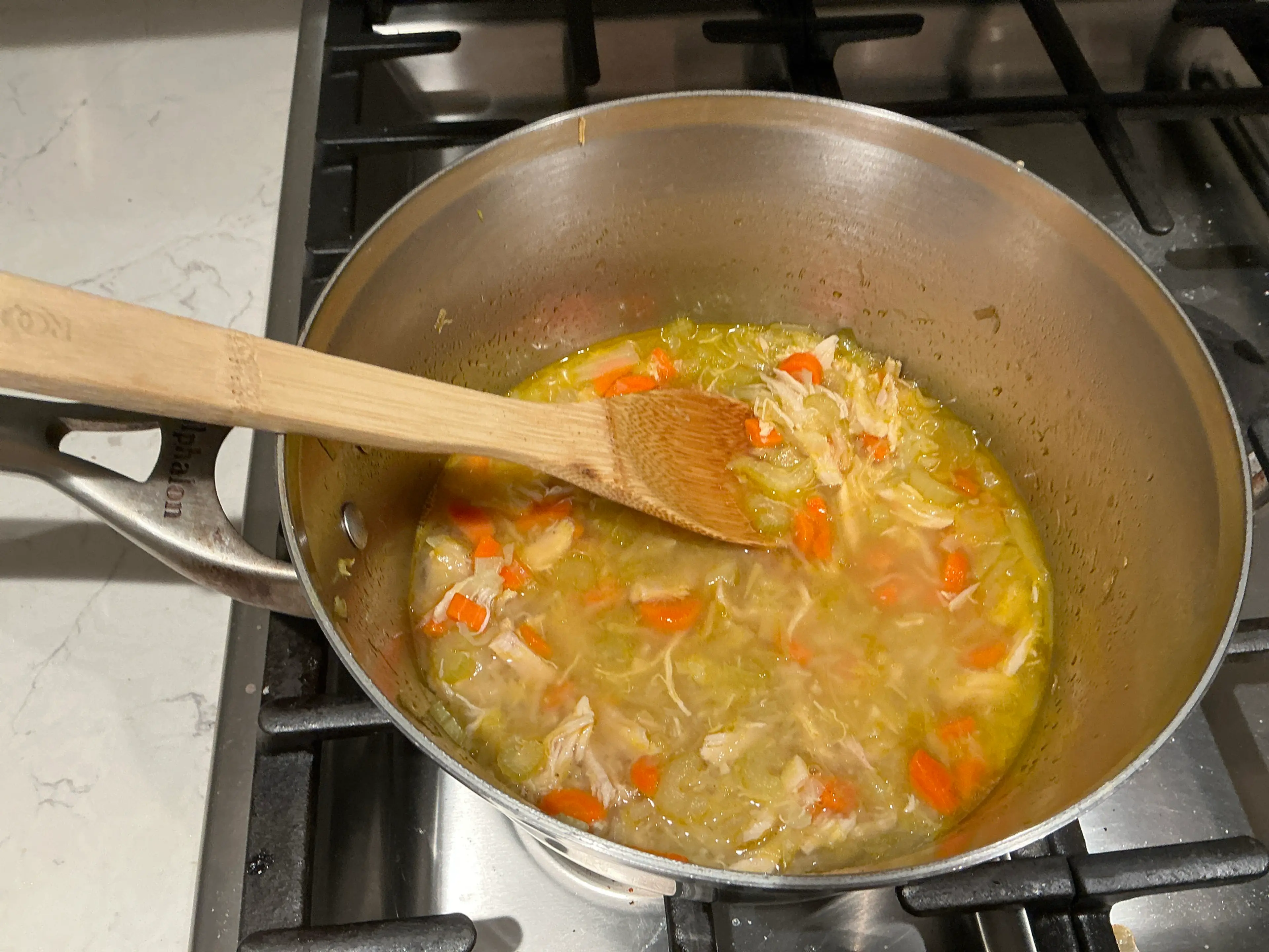 Lemony Chicken & Vegetable Soup with Cilantro