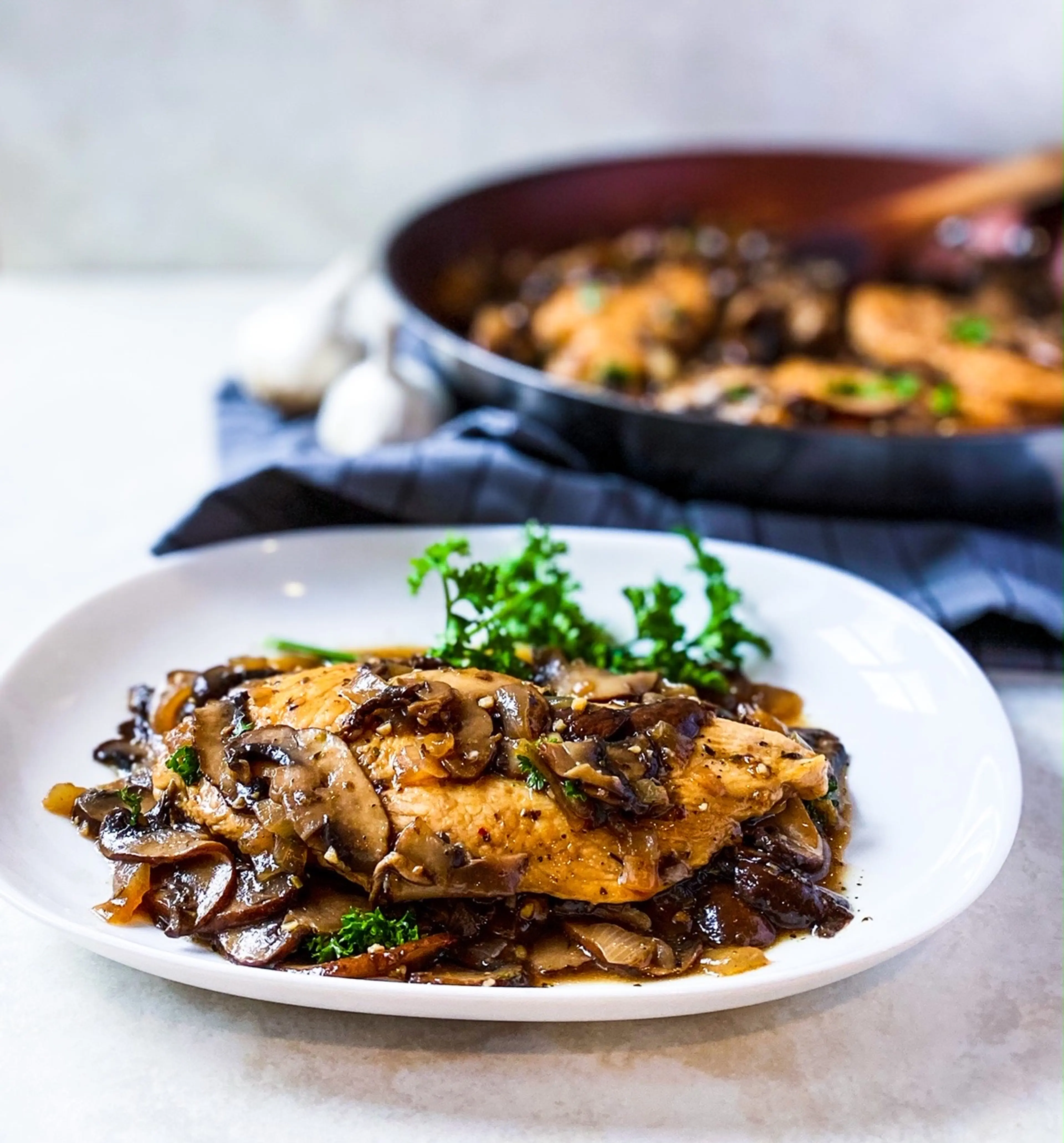 Honey Balsamic Chicken and Mushrooms