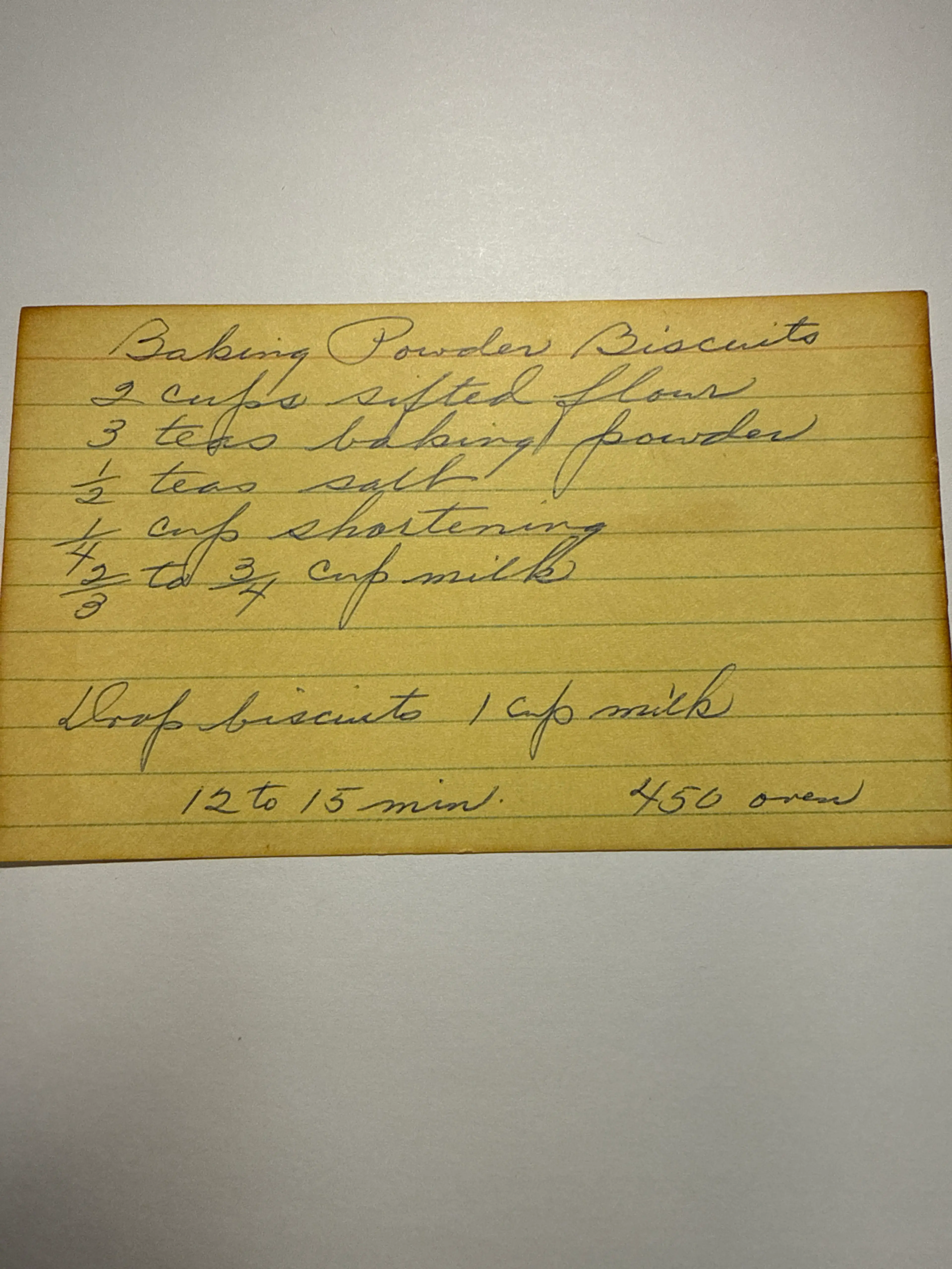 Baking Powder Biscuits